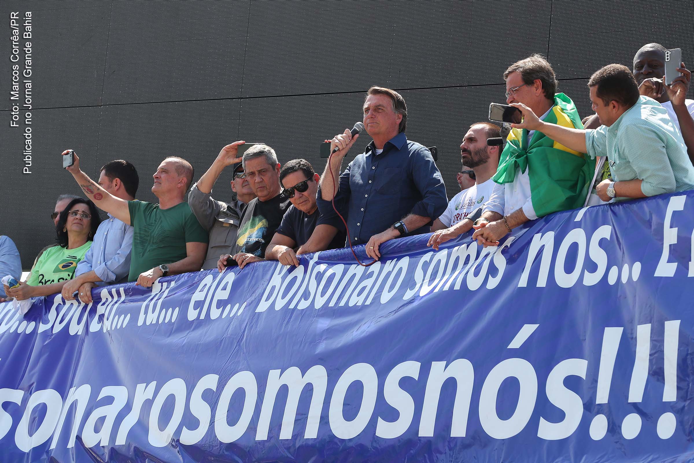 Presidente Jair Bolsonaro participa de ato durante edição 2021 do 7 de Setembro.