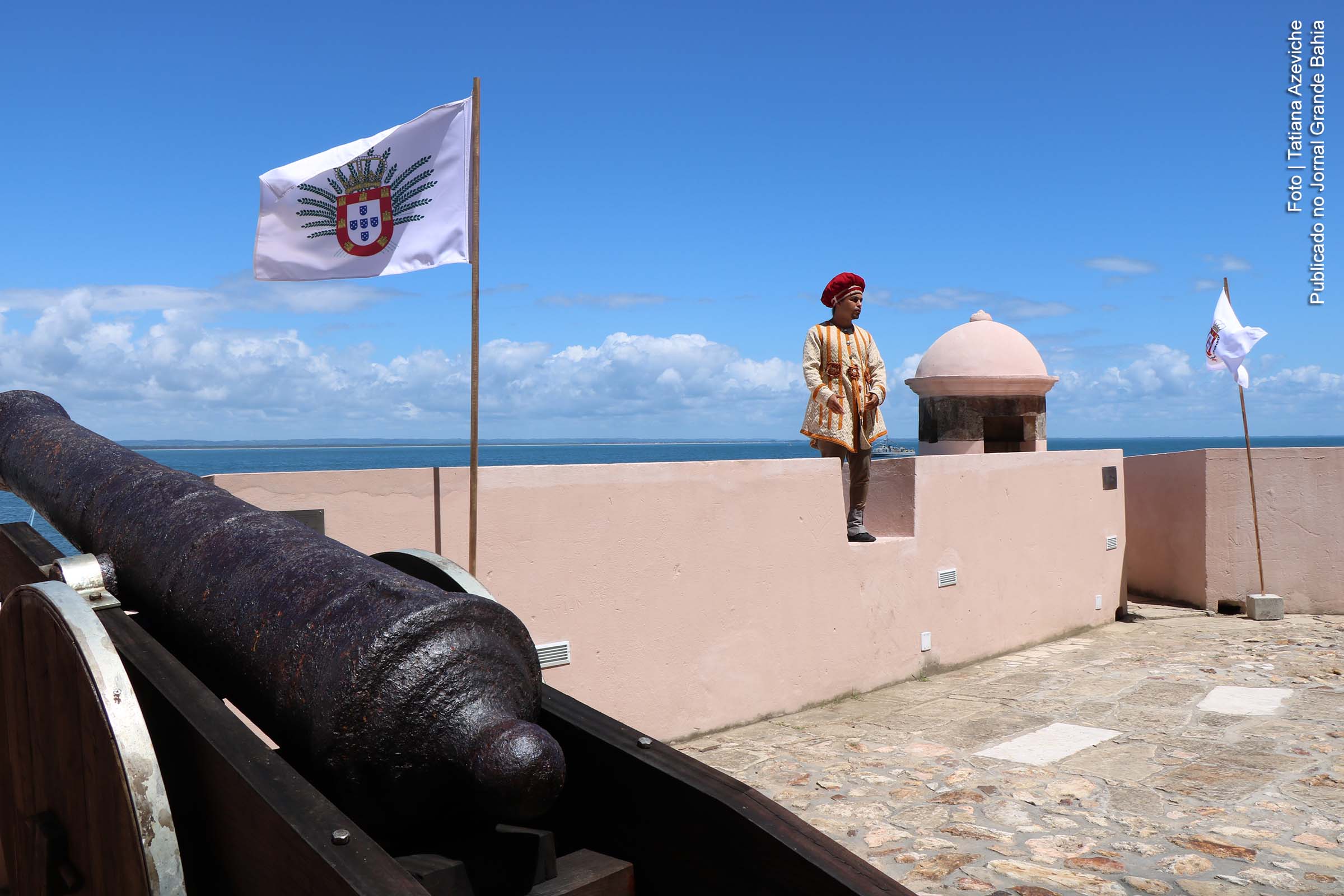 Vista interna da Fortaleza de Morro de São Paulo.