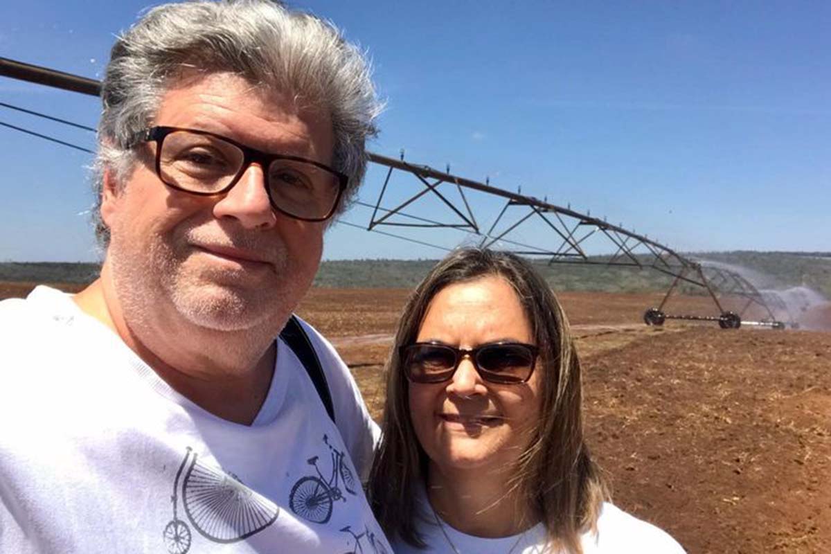 O diretor do Grupo Catussaba Darkson Meirelles Fonseca e sua esposa Rosangela.