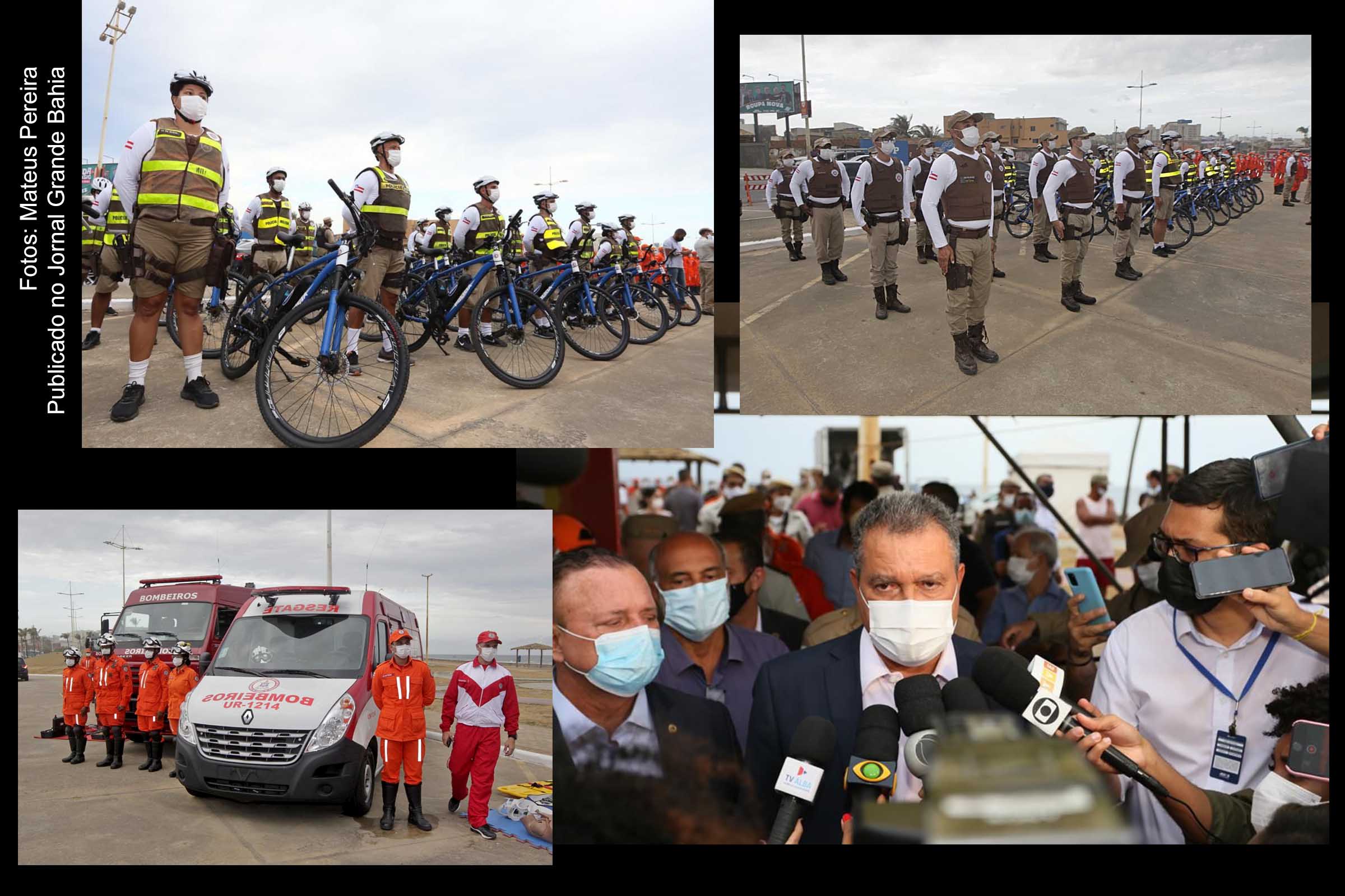 Governador Rui Costa destaca aumento do efetivo policial e entrega de viaturas, durante lançamento da edição 2021-2022 da Operação Verão.