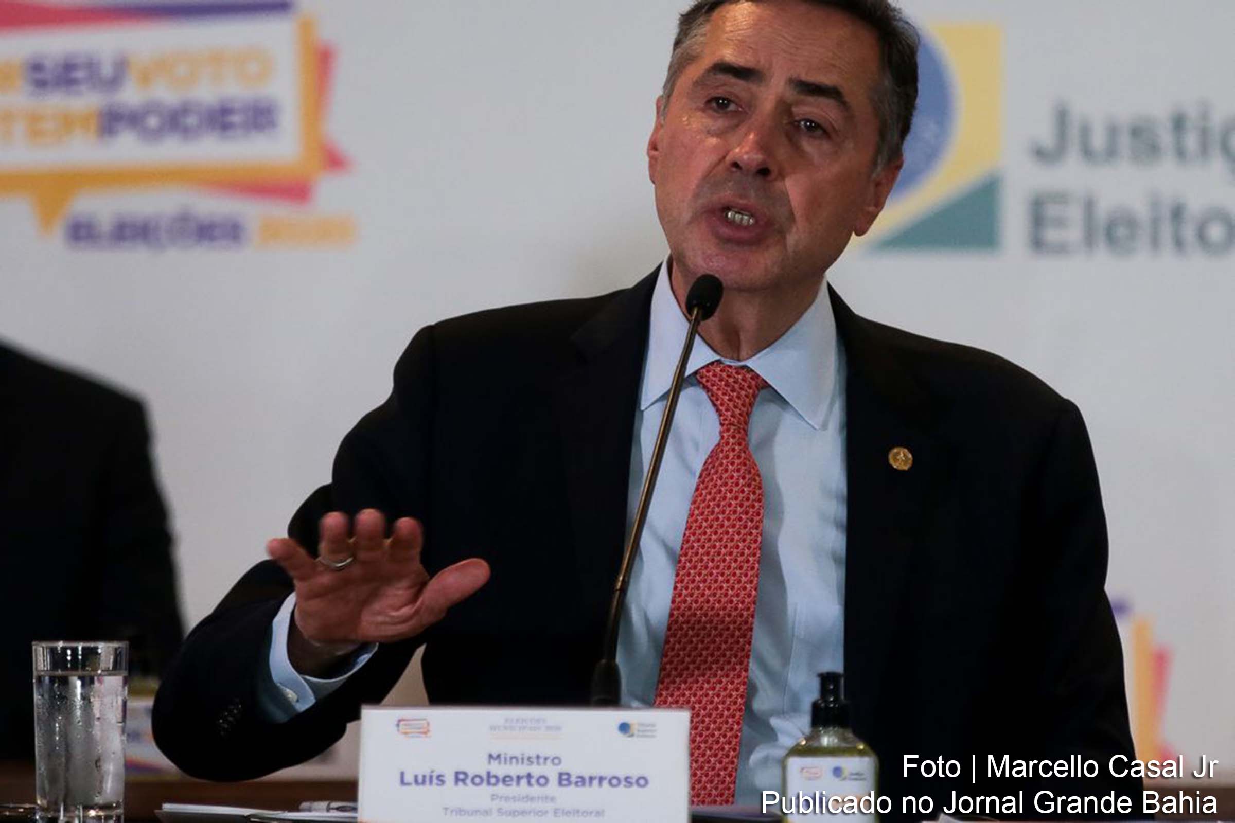 Presidente do Tribunal Superior Eleitoral (TSE), ministro Luís Roberto Barroso, voltou a defender a regulamentação de plataformas digitais.