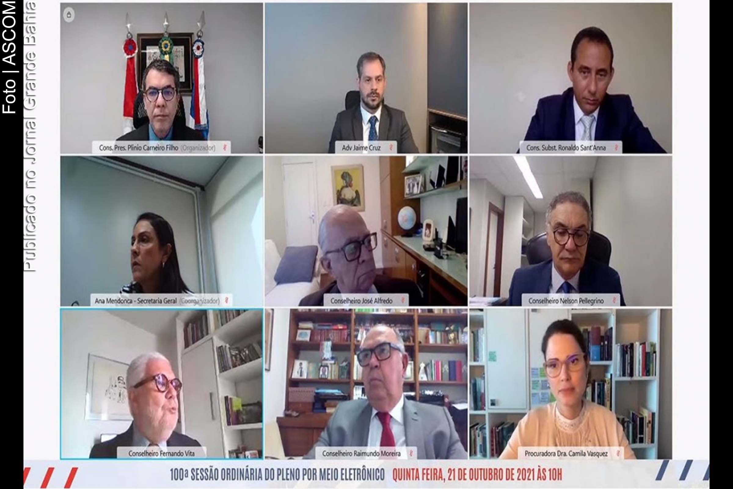 Realizada por meio eletrônico, os conselheiros do Tribunal de Contas dos Municípios da Bahia acataram denúncia apresentada contra o prefeito de Seabra, Fábio Miranda de Oliveira, em razão de irregularidades em procedimentos licitatórios, no exercício de 2017.