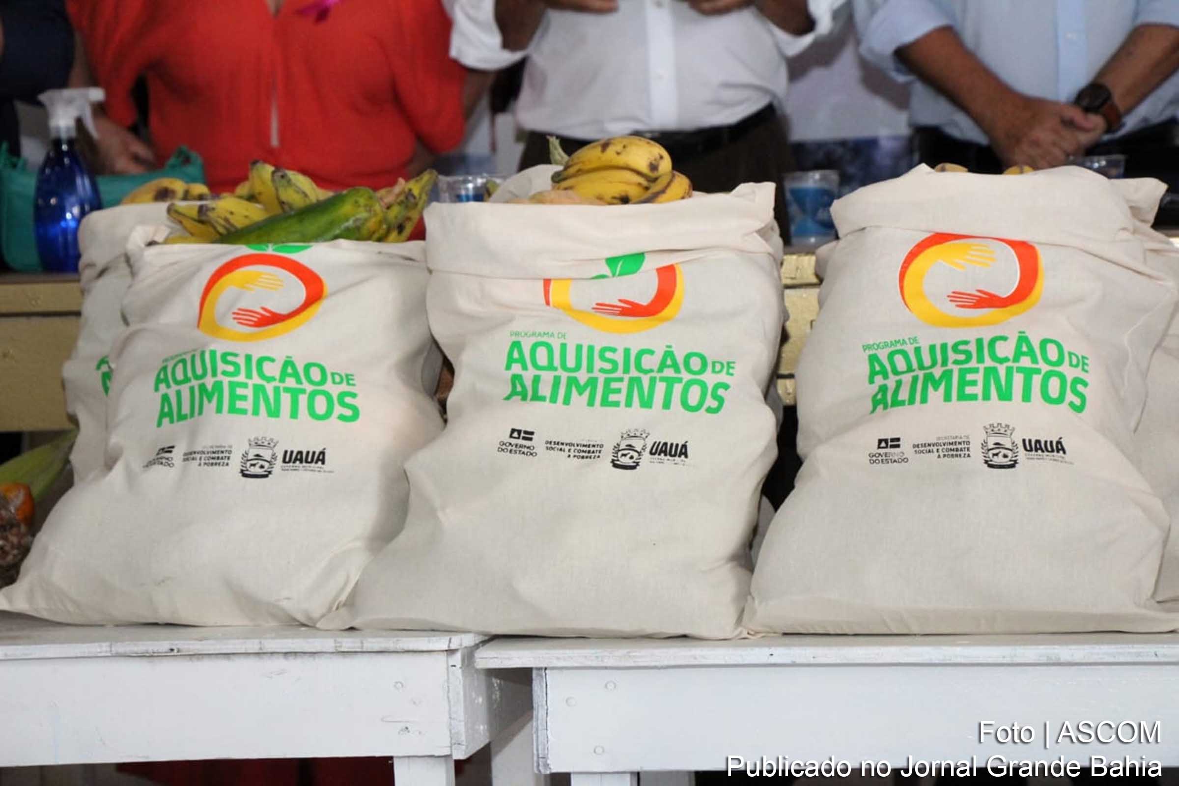 Programa de Aquisição de Alimentos do Governo da Bahia contribui com redução da vulnerabilidade social.