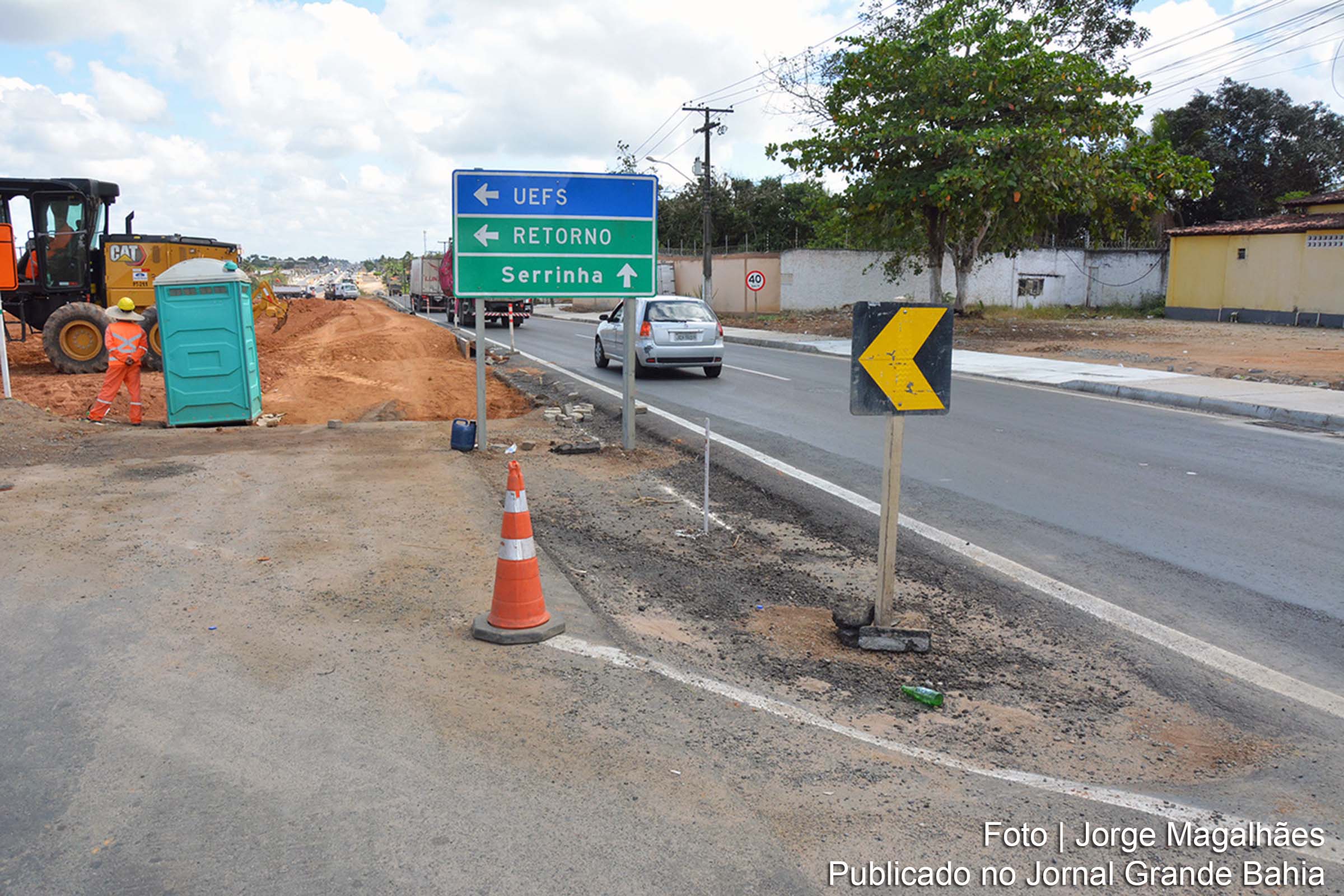 As ruas O e Pitombeiras são alternativas mais fáceis de acesso à localidade em virtude das obras de duplicação.