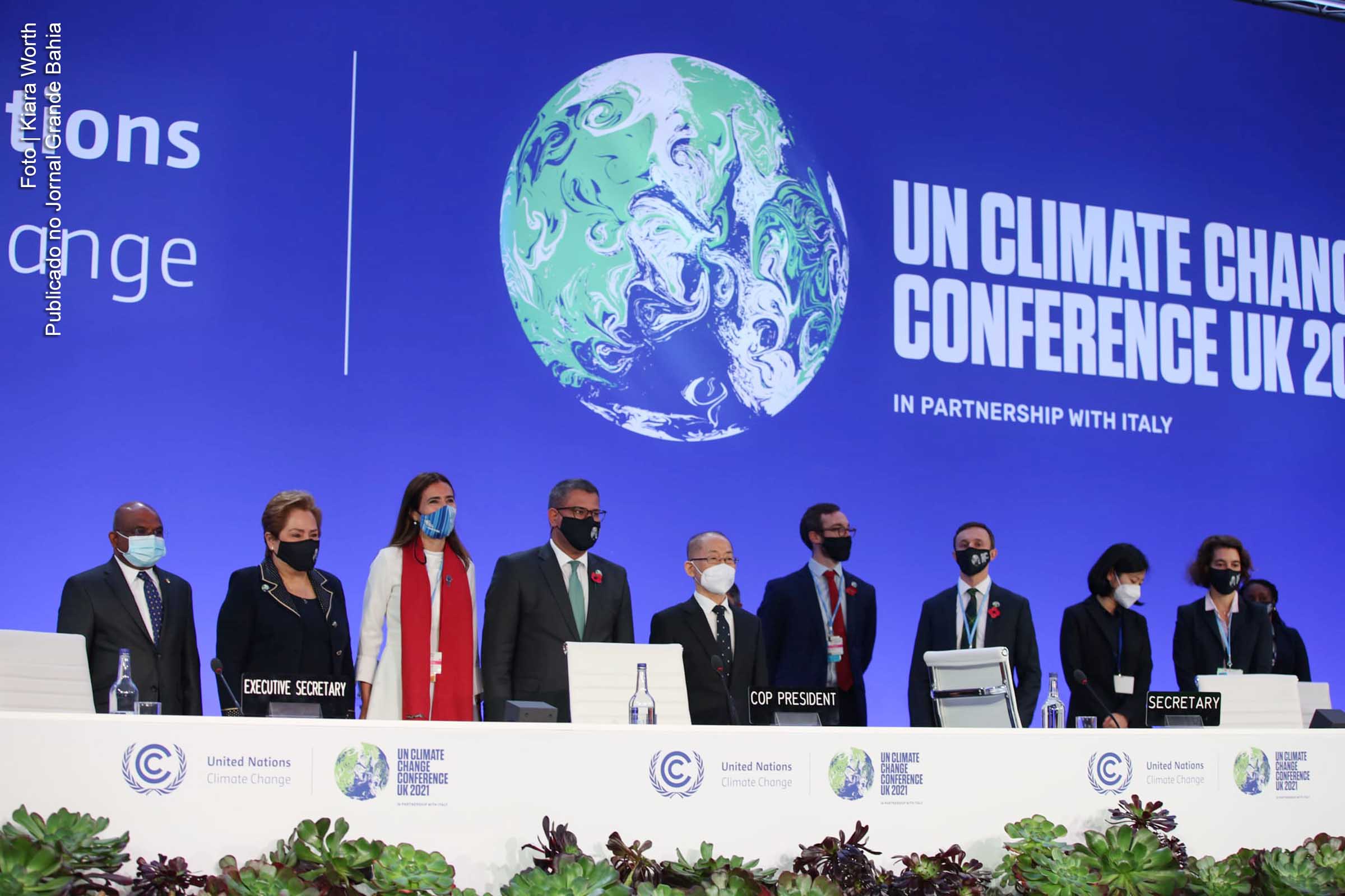 Abertura da COP26 em Glasgow, Escócia. Período de intensas negociações diplomáticas na COP26 envolve quase 200 países.