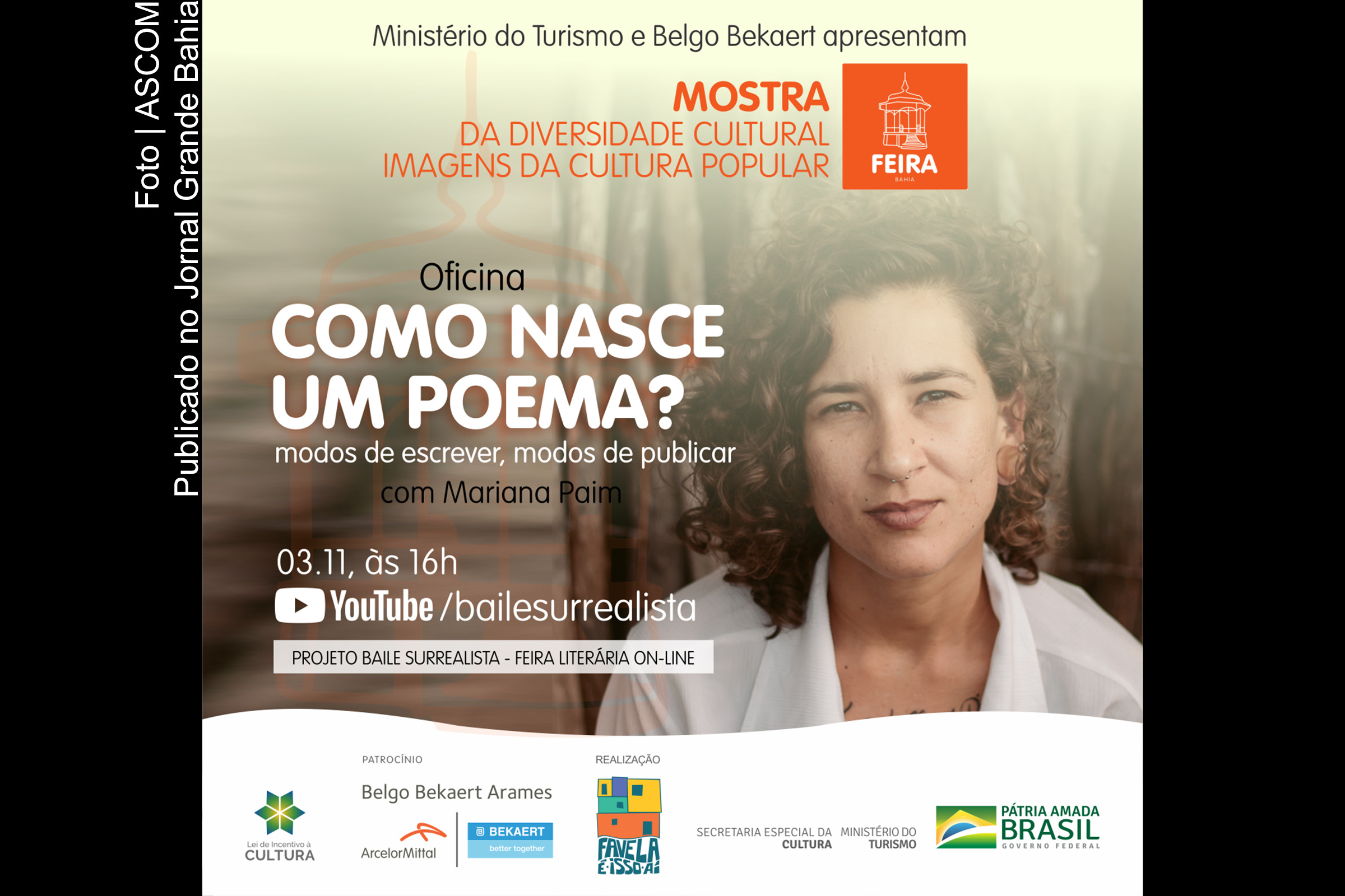 De acordo com os organizadores, a oficina busca estabelecer um diálogo com processos e procedimentos de escrita presentes em diferentes produções poéticas contemporâneas.