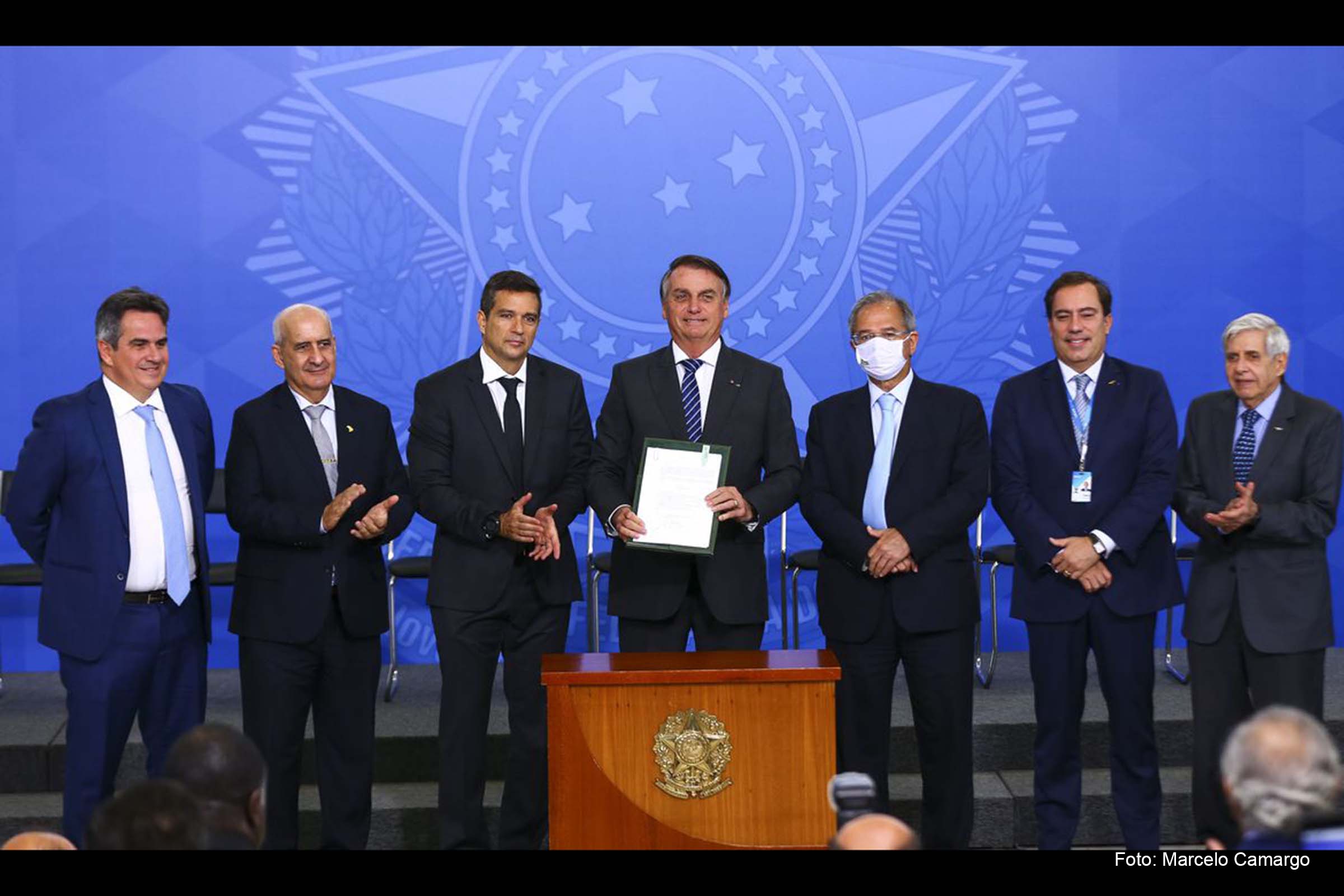 O governo federal lança o Novo Marco de Garantias em cerimônia no Palácio do Planalto com a presença do presidente Jair Bolsonaro.
