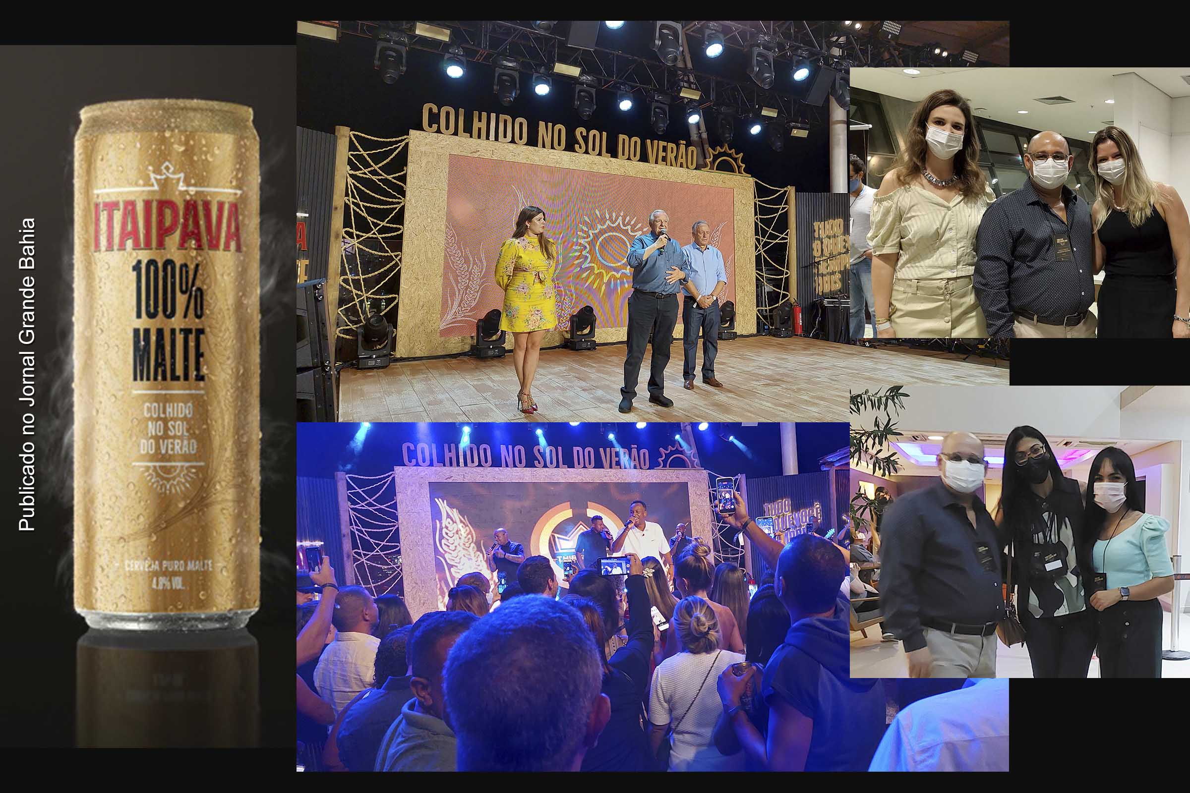 Lançamento nacional da cerveja Itaipava 100% Puro Malte ocorreu em Salvador.