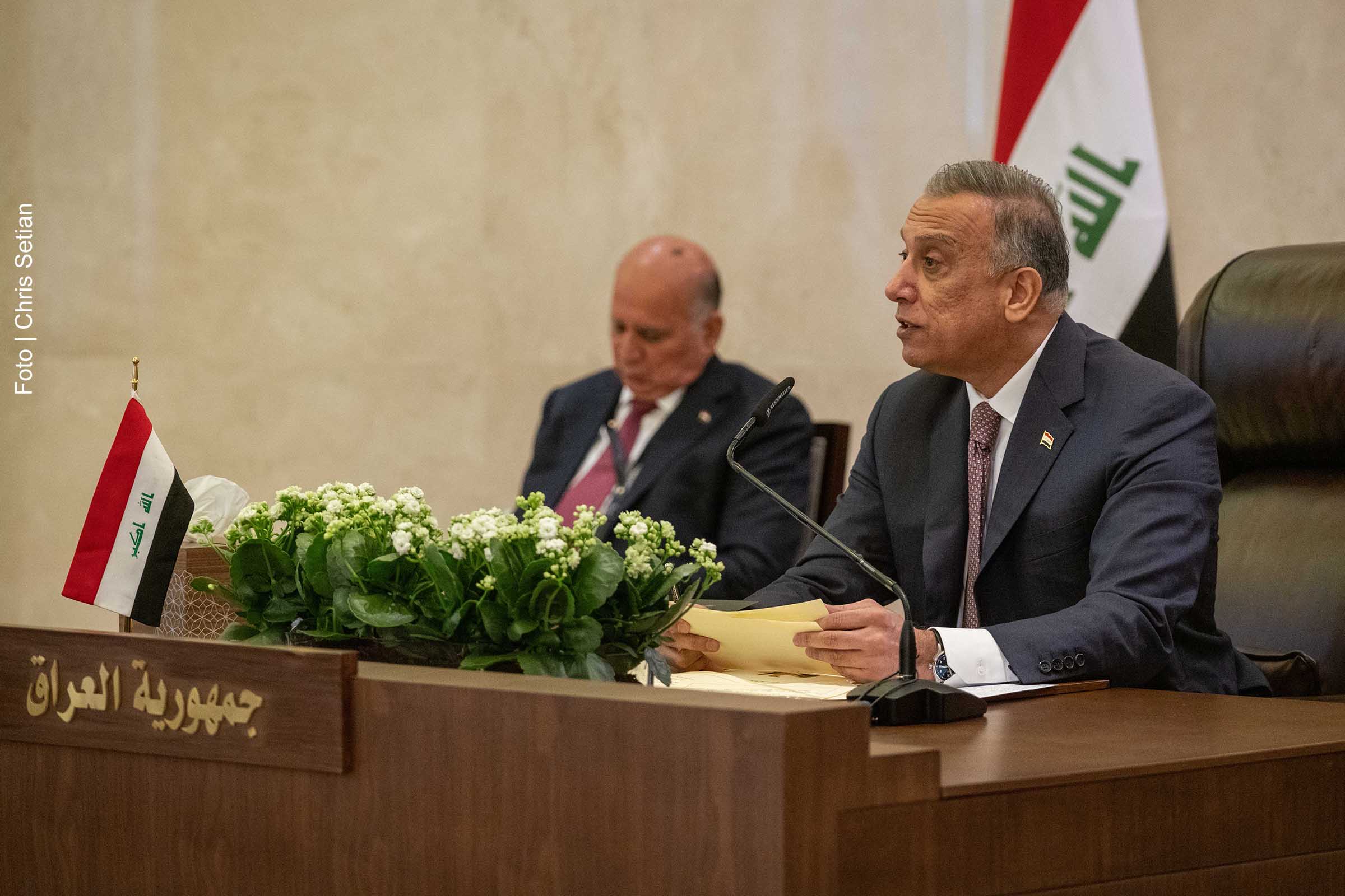 Mustafa al-Kadhemi assumiu a liderança do Governo do Iraque em maio de 2020.