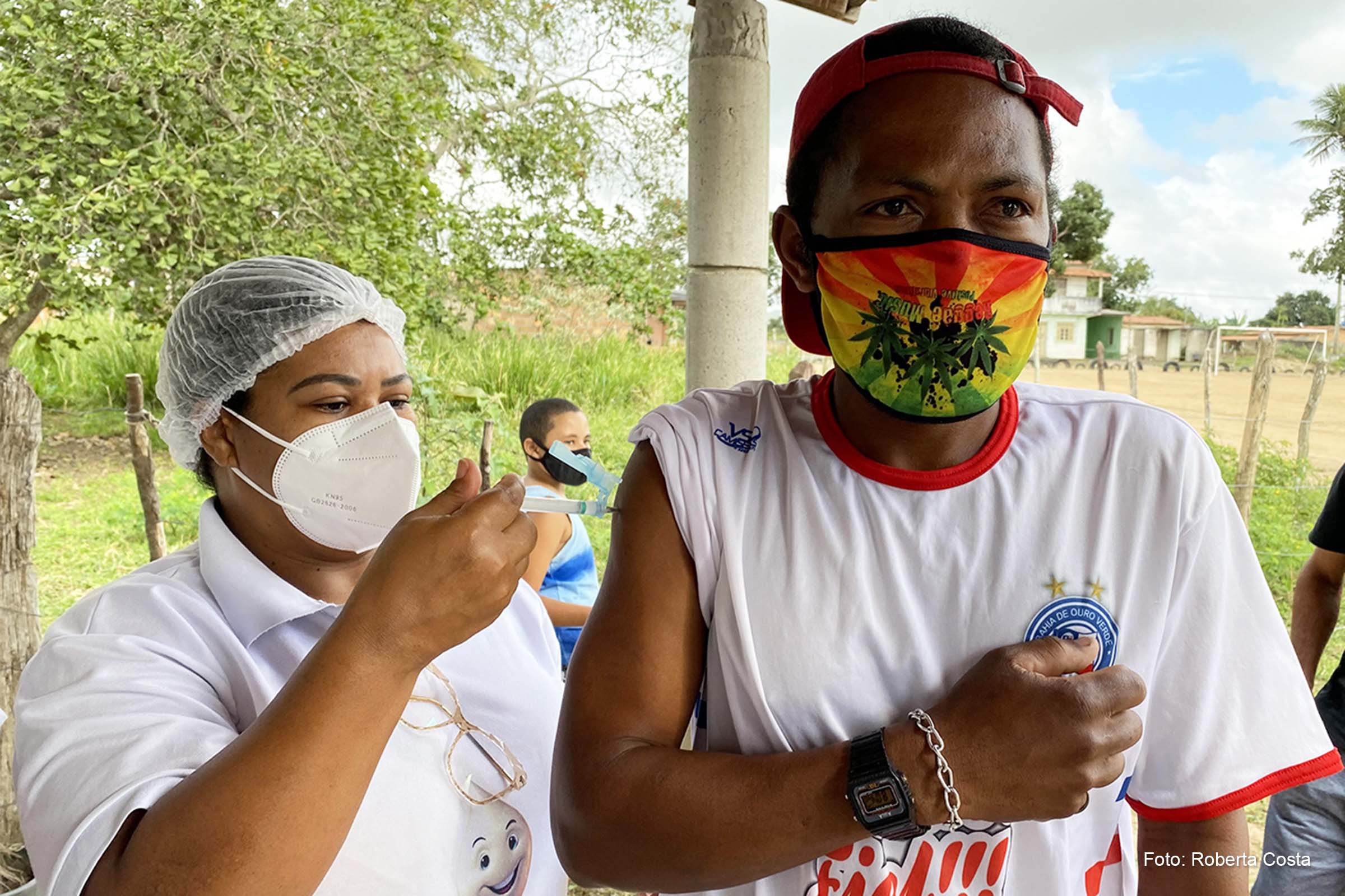 Ação será na Praça Macário Barreto, com aplicação da vacina contra Covid-19.