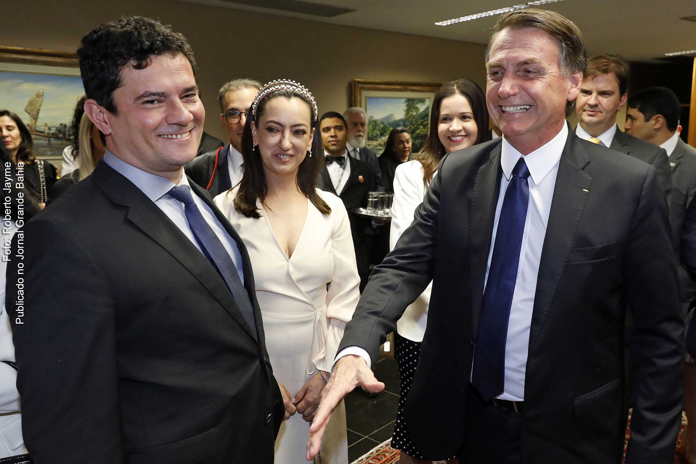 Sergio Moro e Jair Bolsonaro, em registro de 2018.