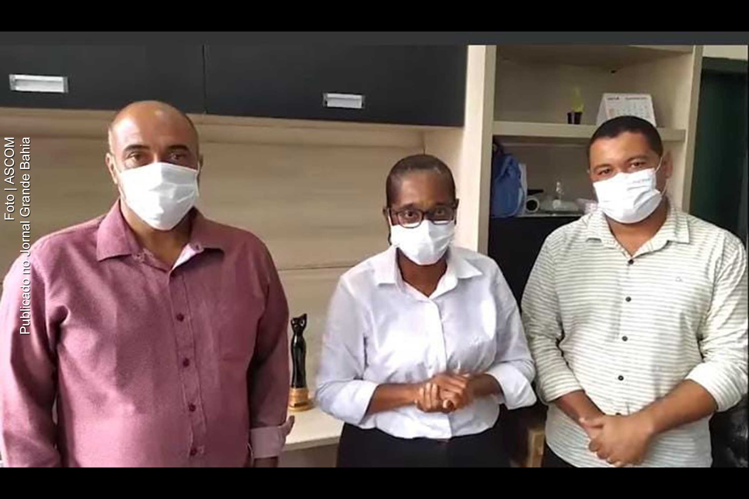Alex Aleluia, Eliana Gonzaga e Valnício Armede prefeitos de municípios do Recôncavo da Bahia.