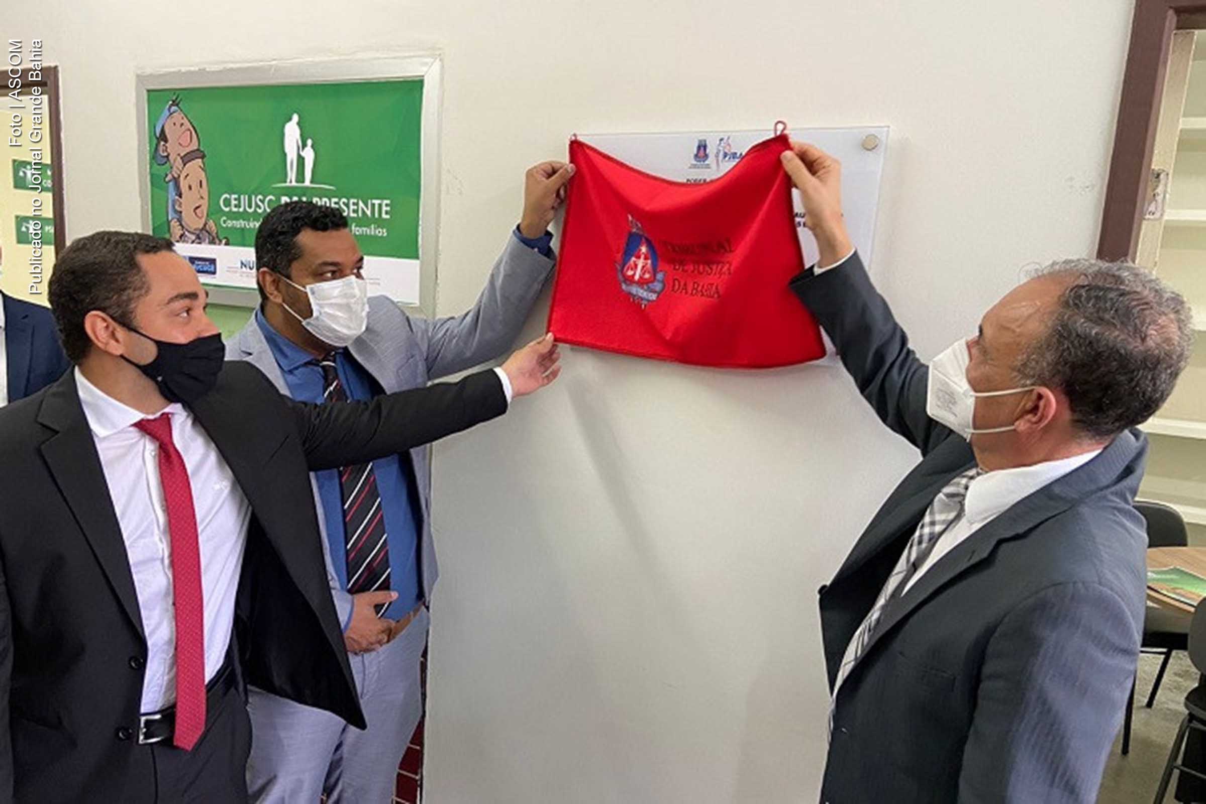 Cejusc na Comarca de Mucugê é inaugurado pelo desembargador Lourival Trinidade, presidente do Poder Judiciário do Estado da Bahia.