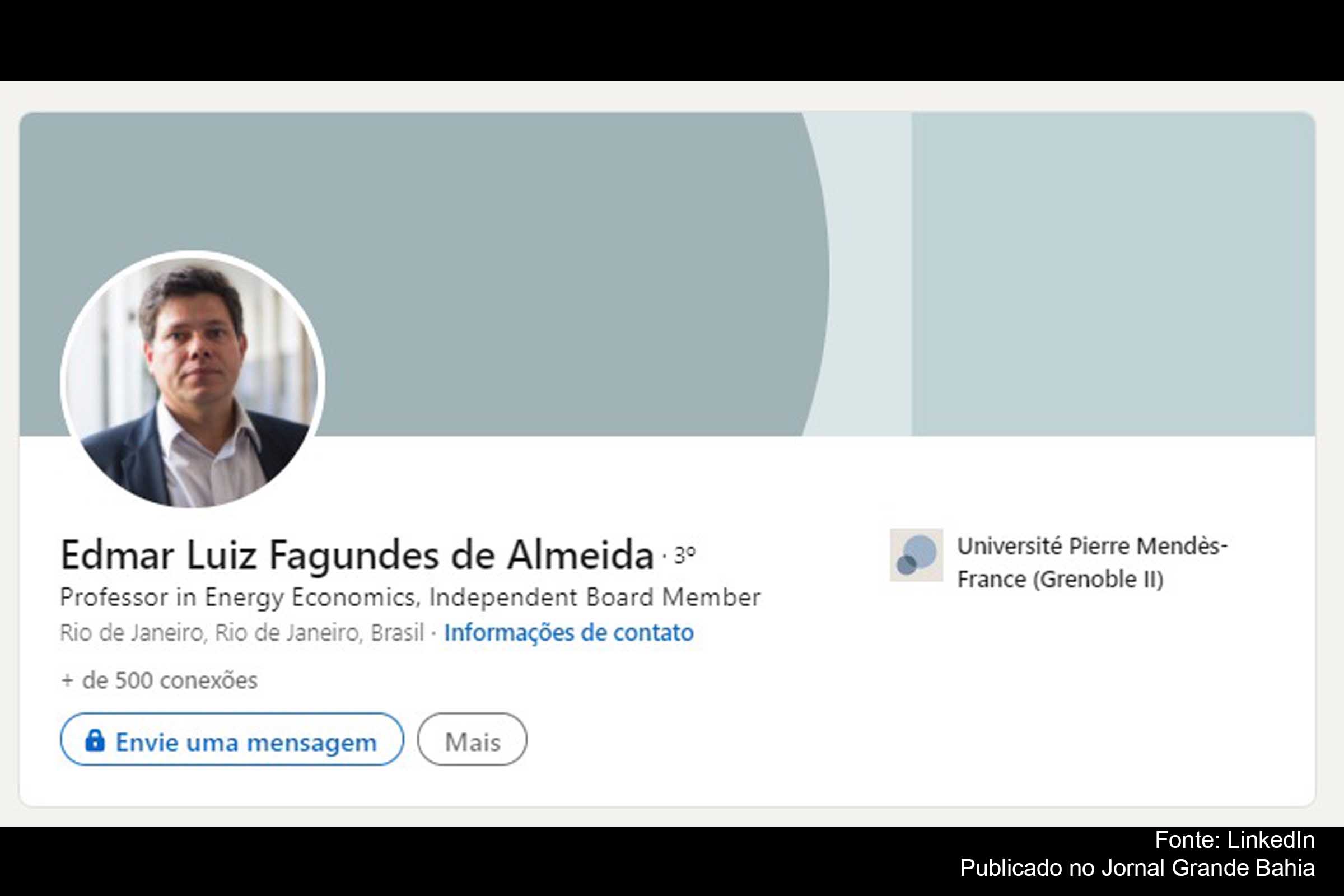 Em vista da atualização das metas e investimentos pela Petrobras para o quinquênio 2022-2026, o economista Edmar Almeida.