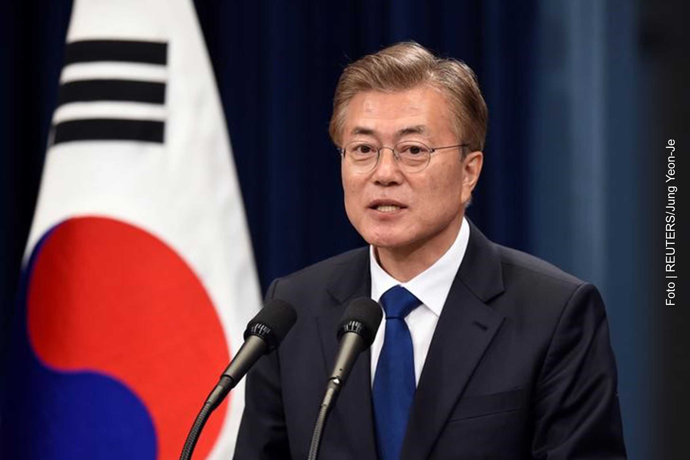 Moon Jae-in, presidente sul-coreano.