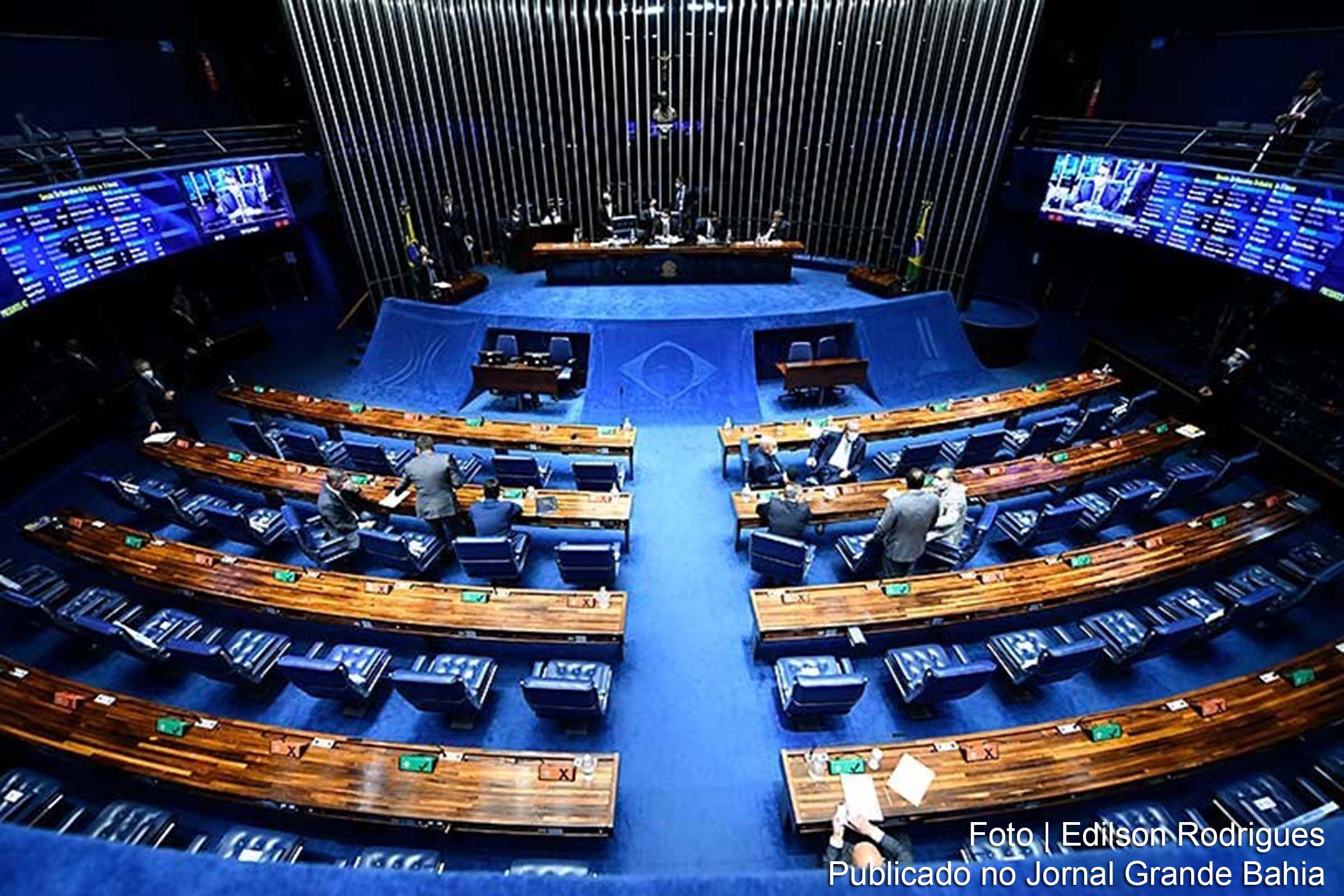 Plenário do Senado durante a votação do projeto.
