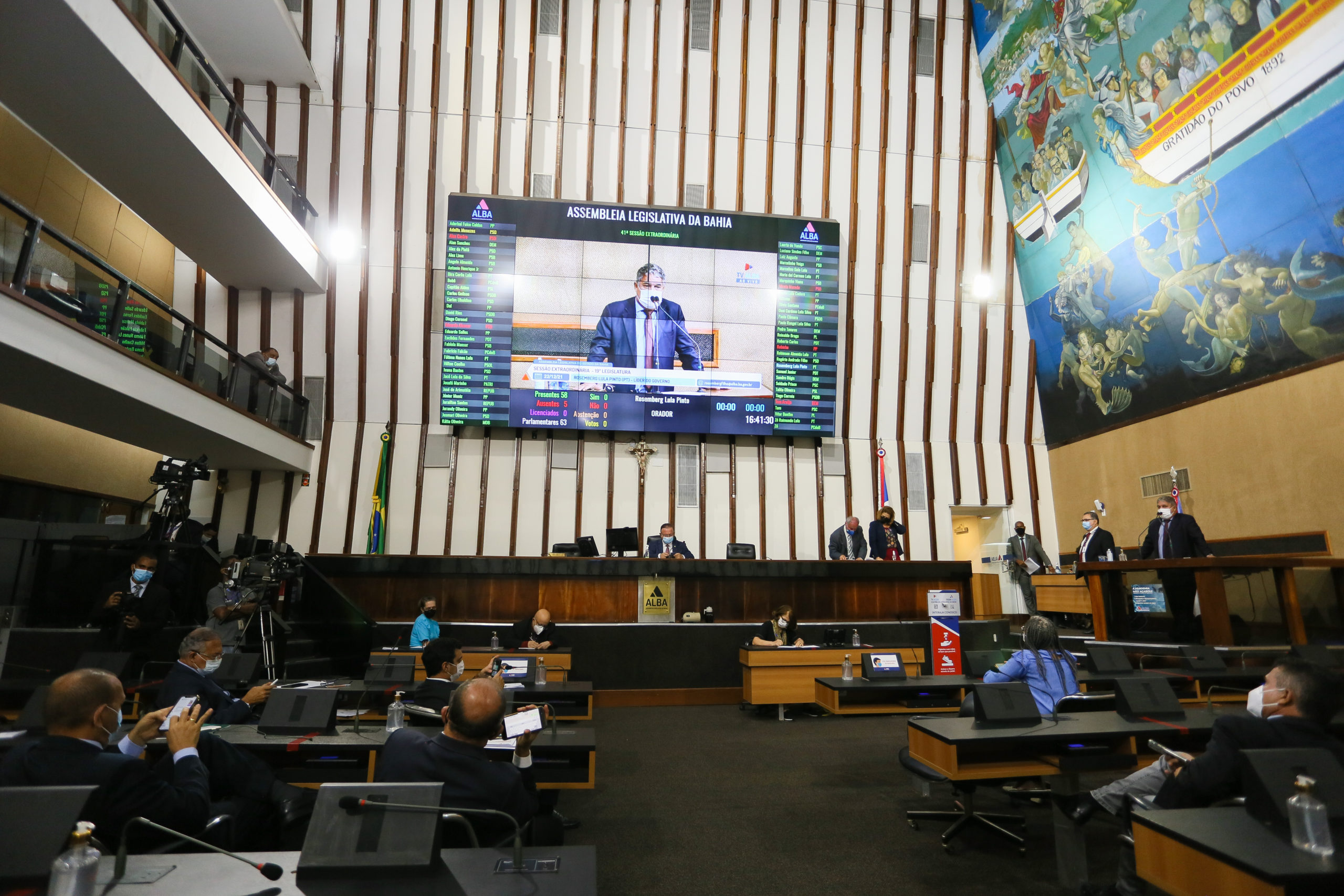 ALBA abre ano legislativo de 2022 no dia 1º de fevereiro.