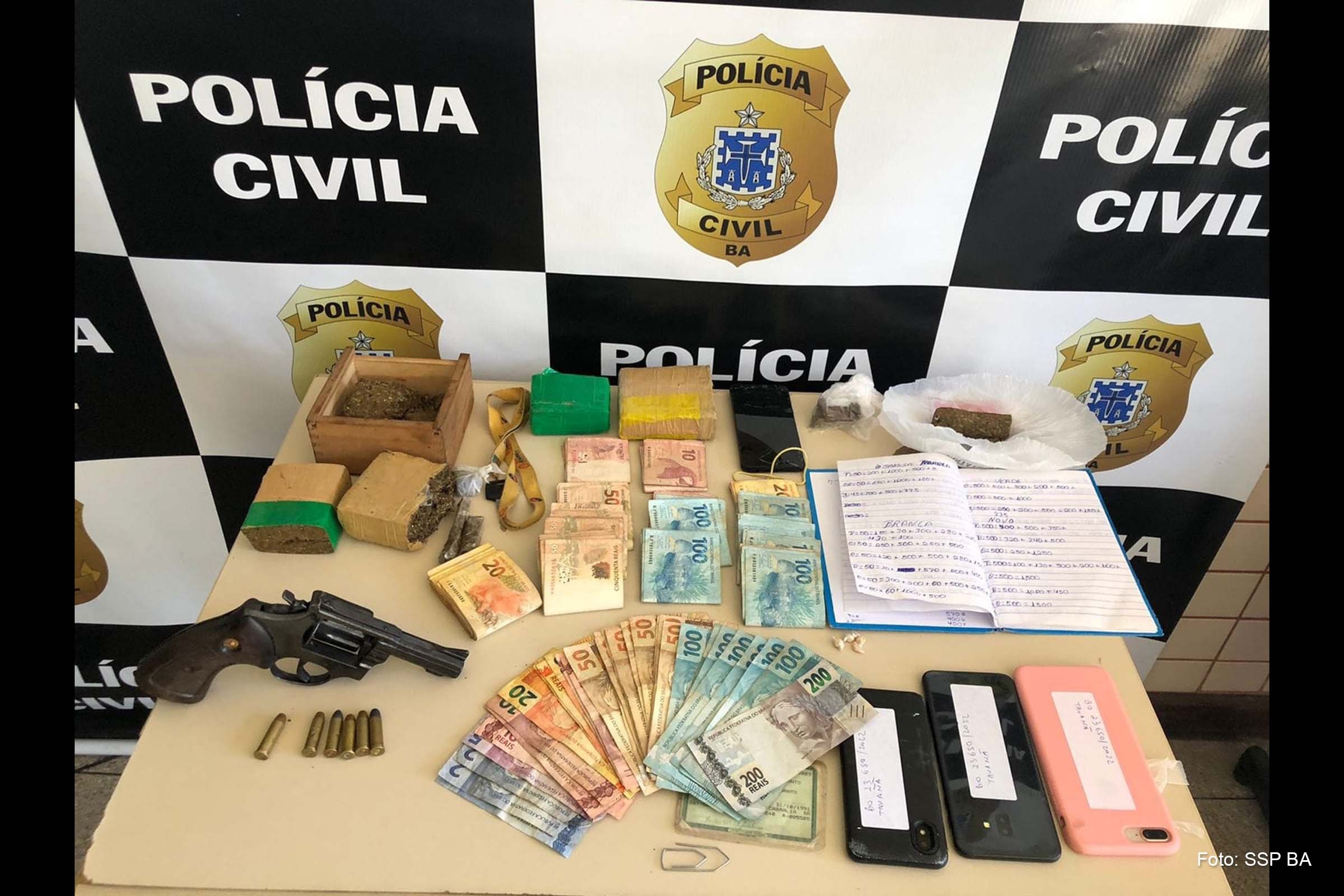 Ação conjunta captura seis criminosos e apreende R$ 13 mil em Santa Cruz Crabália