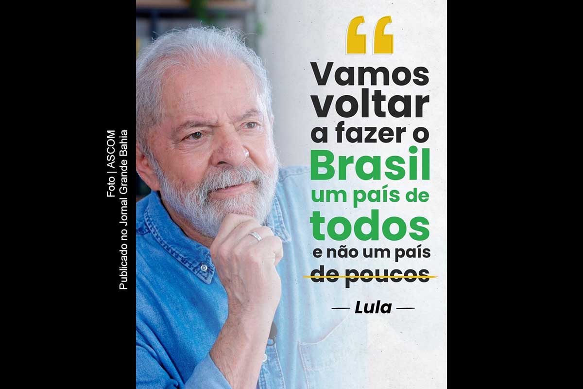 Candidato à presidente da República, Lula sinaliza diálogo amplo.
