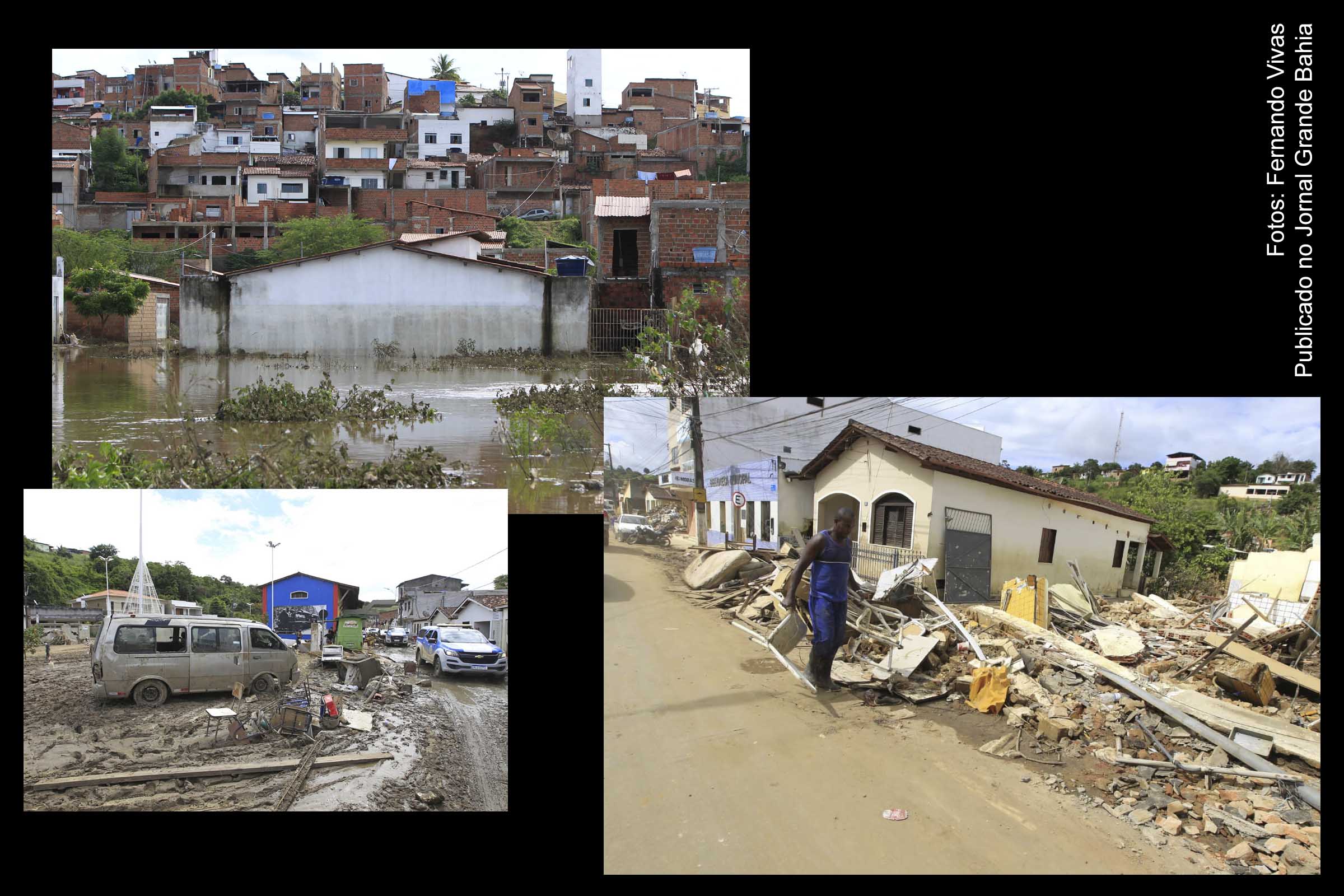 Chuvas de novembro e dezembro de 2021 afetaram parte da população de 165 municípios da Bahia.