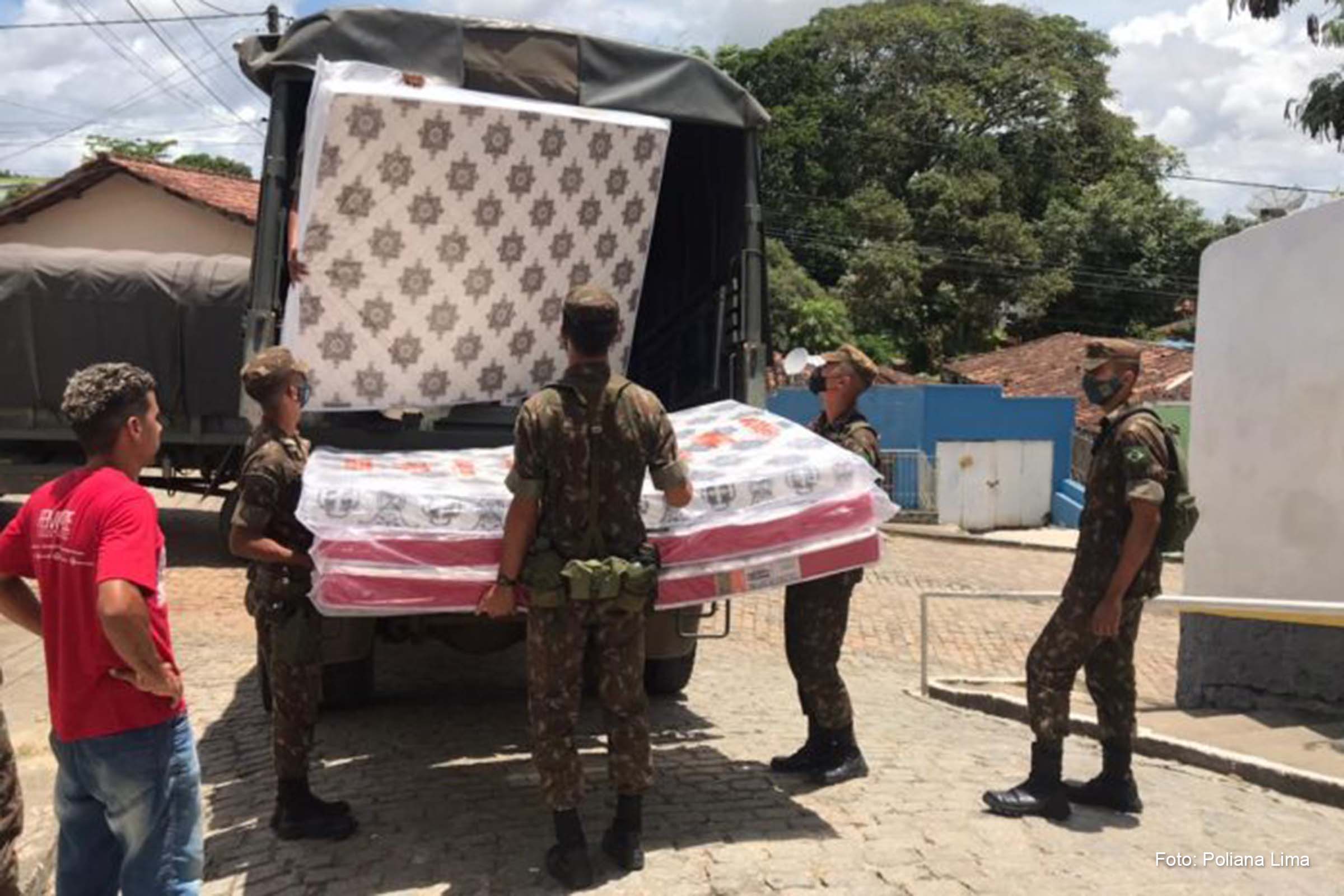 Material é destinado às famílias afetadas pelas fortes chuvas ocorridas no fim de 2021.