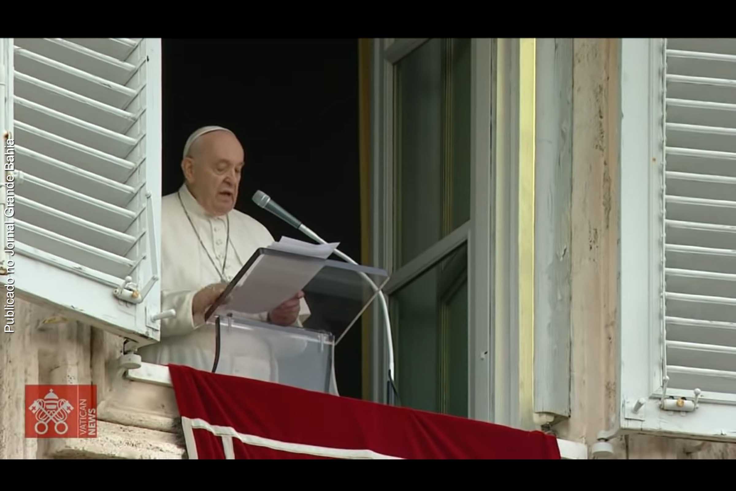 Papa Francisco falou após a oração do Angelus, na Praça de São Pedro.