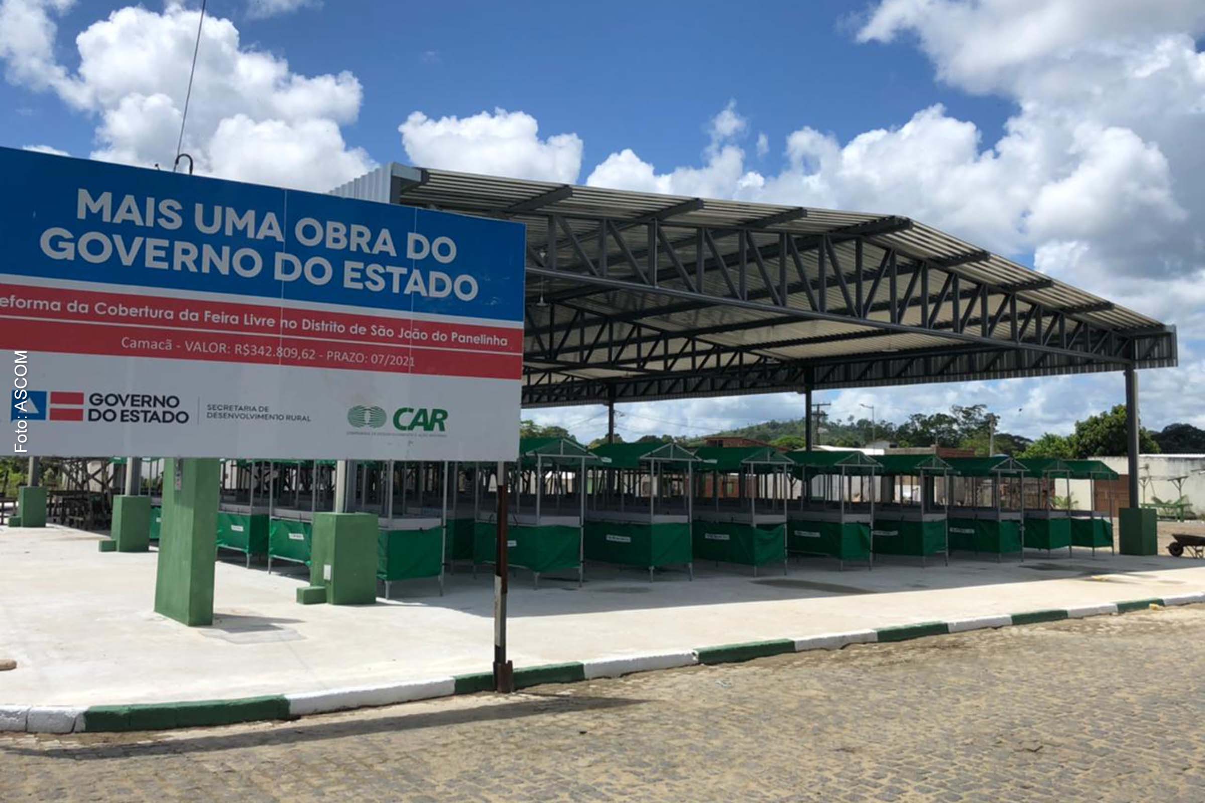 Feira Livre de São João do Panelinha, na zona rural do município, foi requalificada.