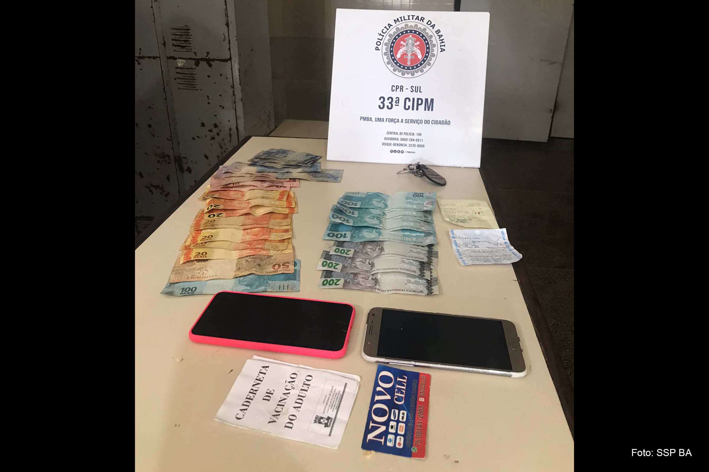 Um adolescente e um comparsa foram encontrados pela unidade no centro da cidade de Taperoá, região de Baixo Sul.