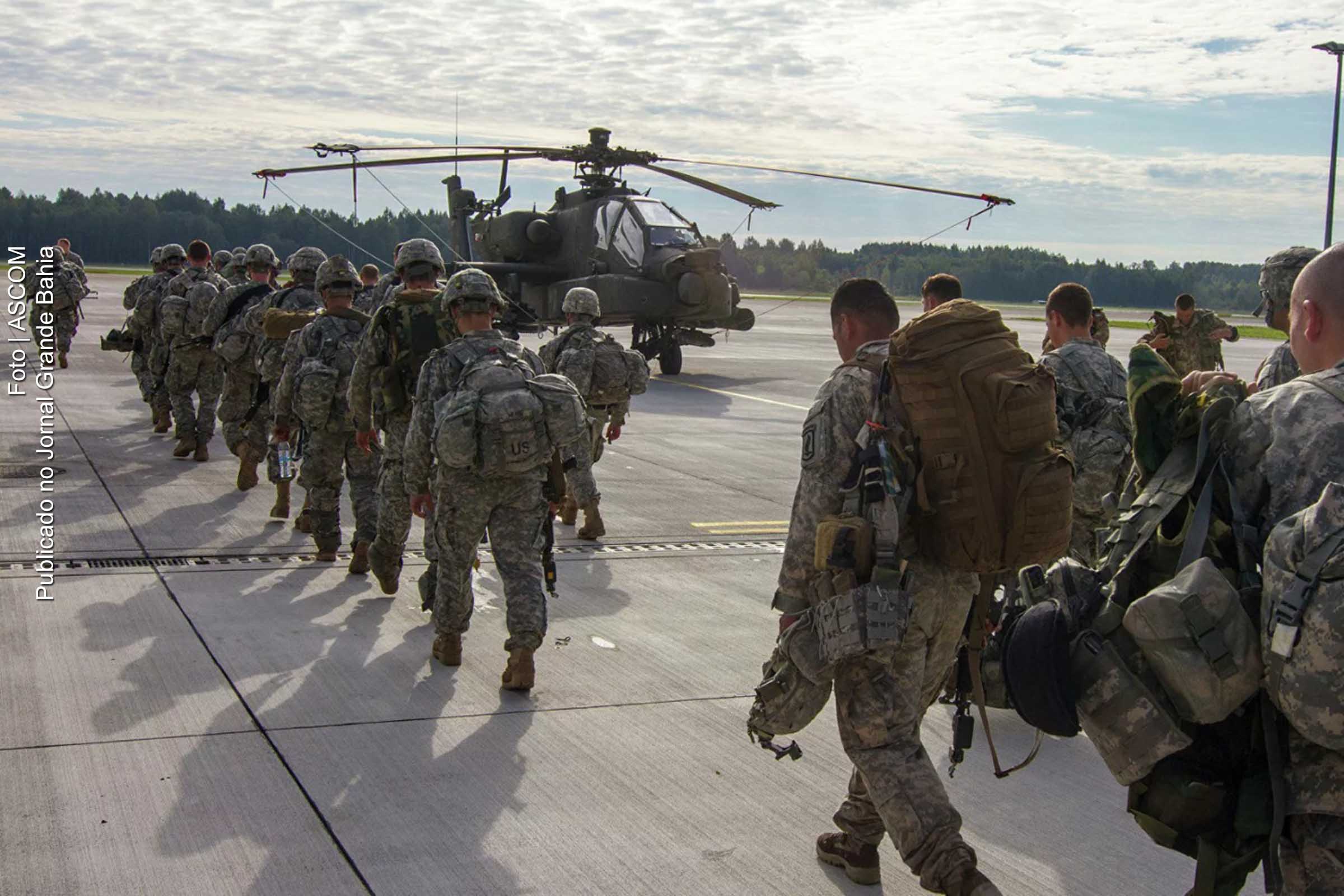 Forças militares do Exército dos EUA.