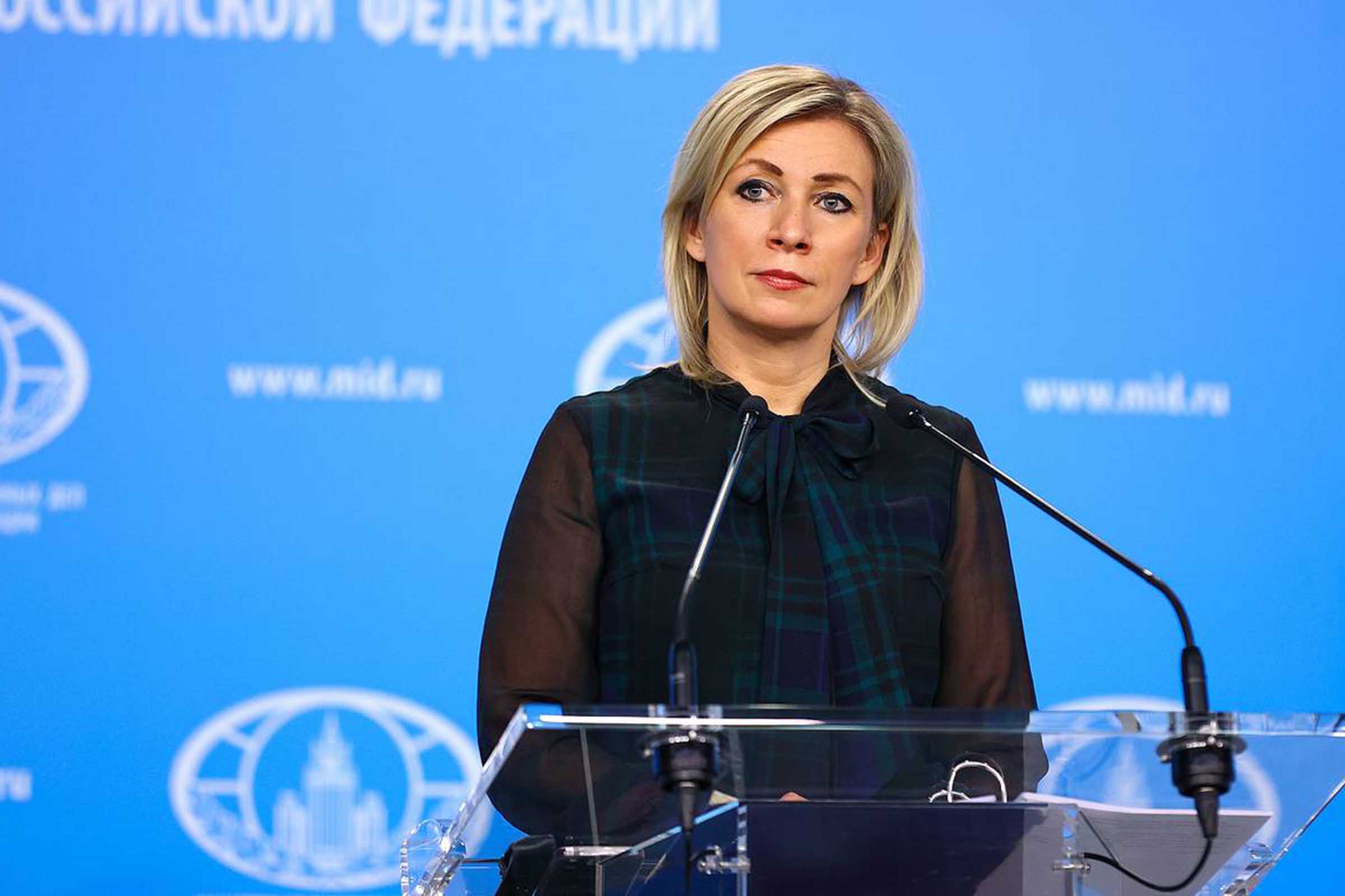 Maria Zakharova, porta-voz do ministério das Relações Exteriores da Rússia.