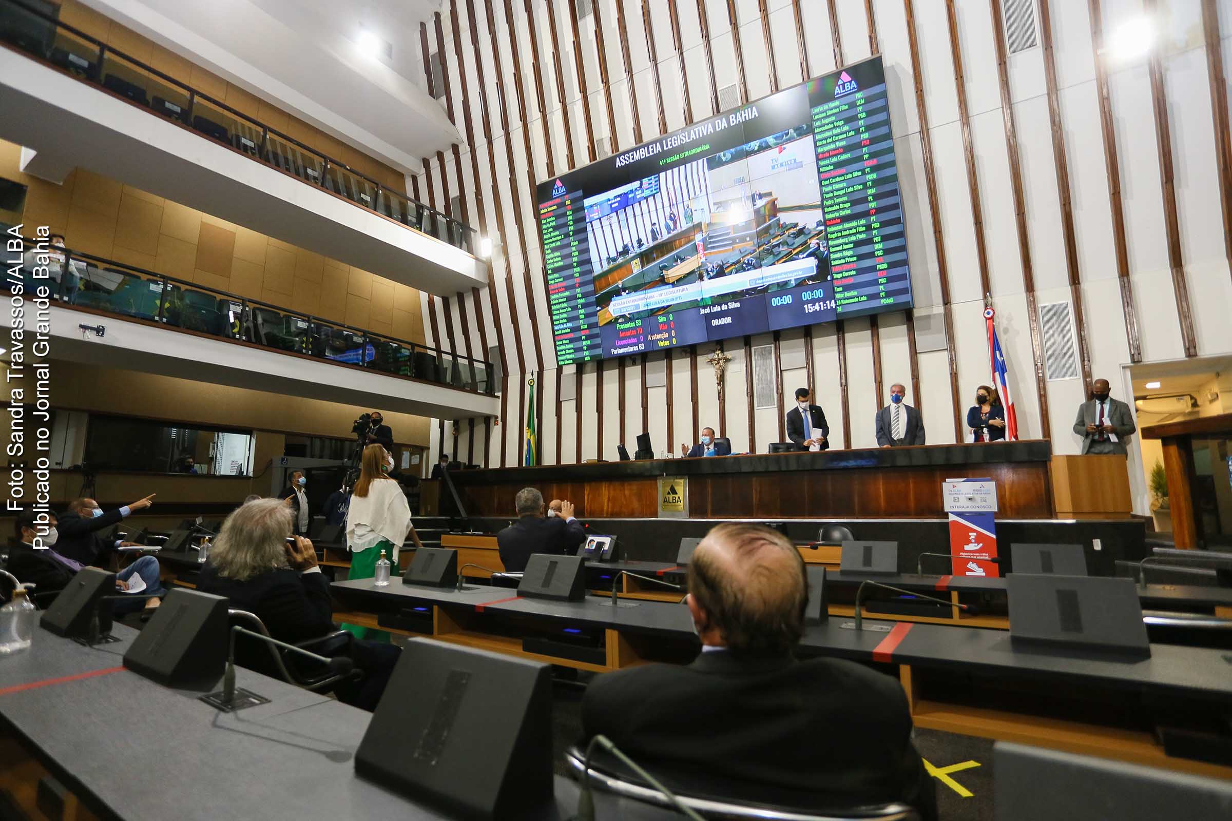 Sessão plenária da ALBA.