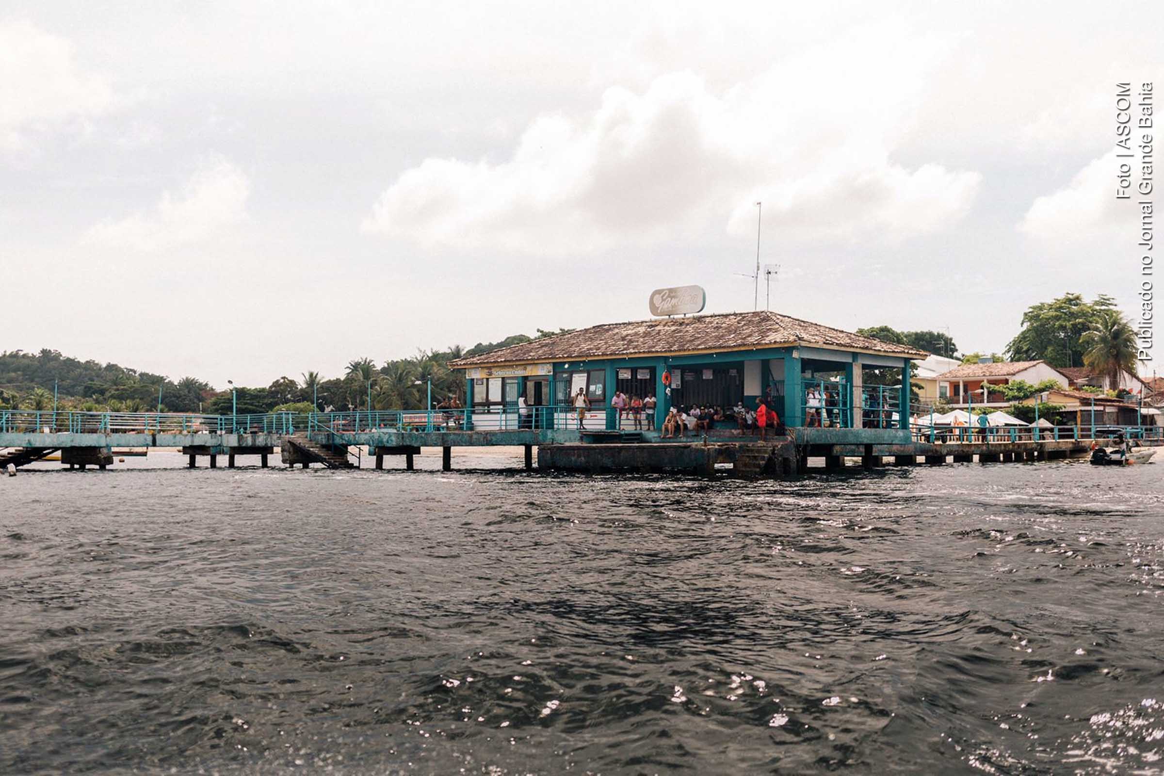 Vista do Terminal Aquaviário de Gamboa do Morro, em Cairu.