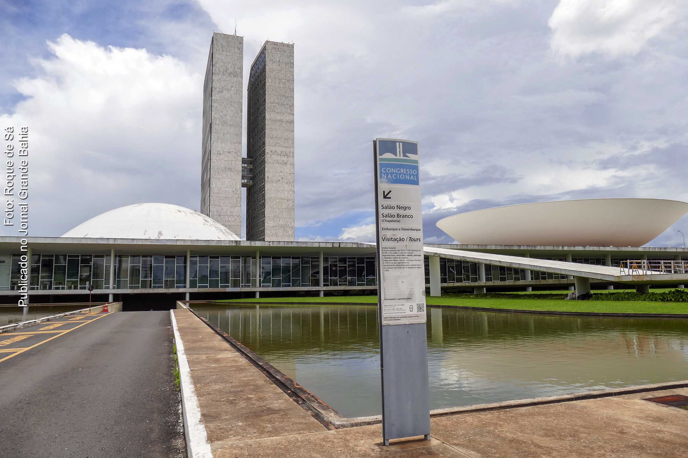 Vista do Congresso Nacional do Brasil.