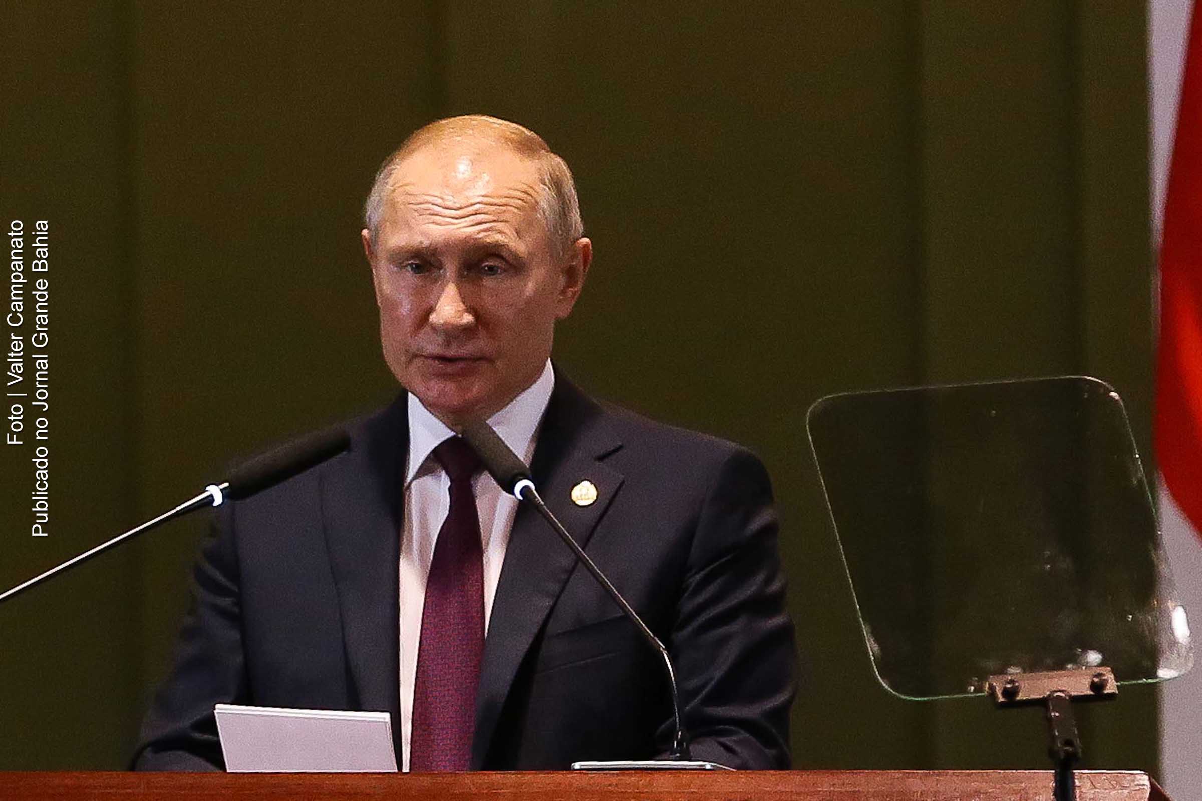 Vladimir Putin, presidente da Rússia.