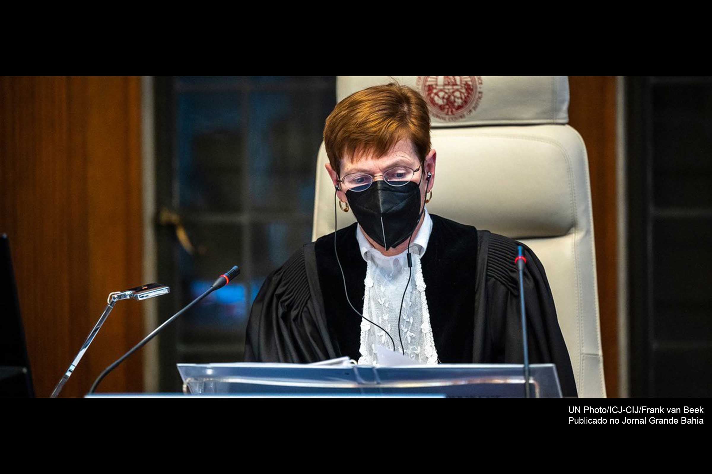 Juíza Joan E. Donoghue, presidente da Corte Internacional de Justiça.