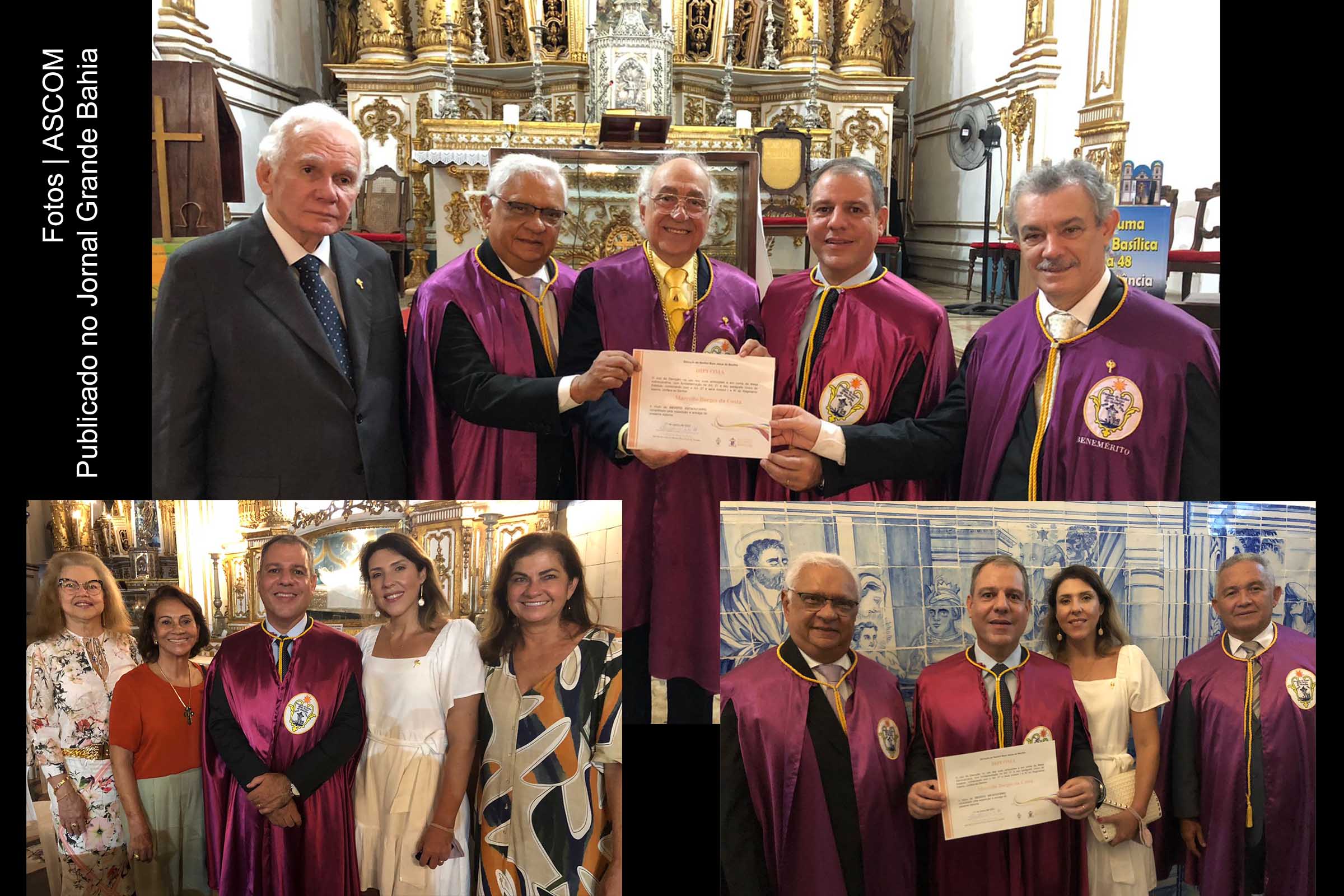 Missa solene na Basílica de Salvador marca posse do coronel aviador Marcello Borges da Costa, como membro do da Venerável Irmandade do Senhor do Bonfim.