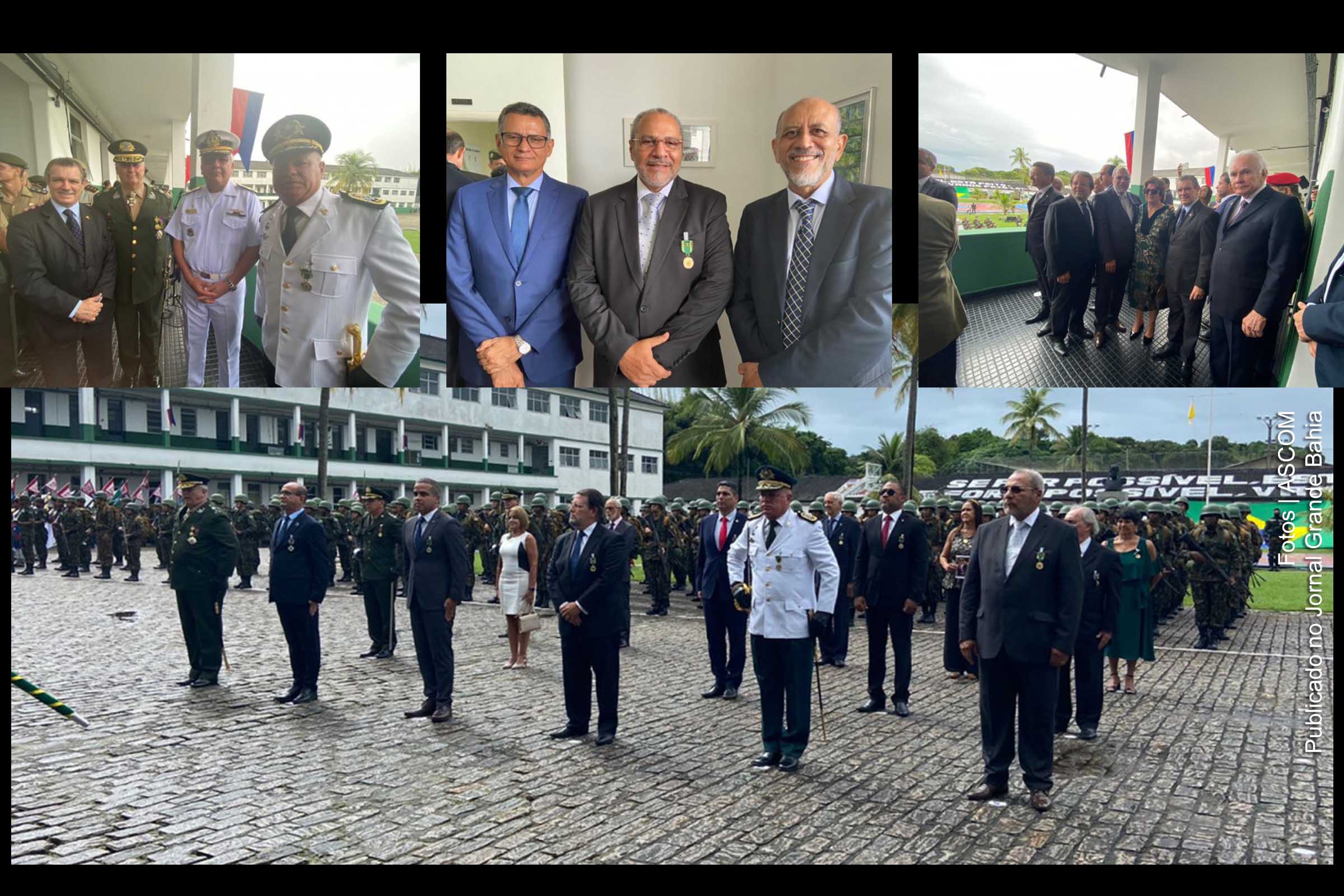 PJBA marca presença em solenidade realizada no 19º Batalhão de Caçadores durante edição 2022 do Dia do Exército; Desembargadores do TJBA são homenageados