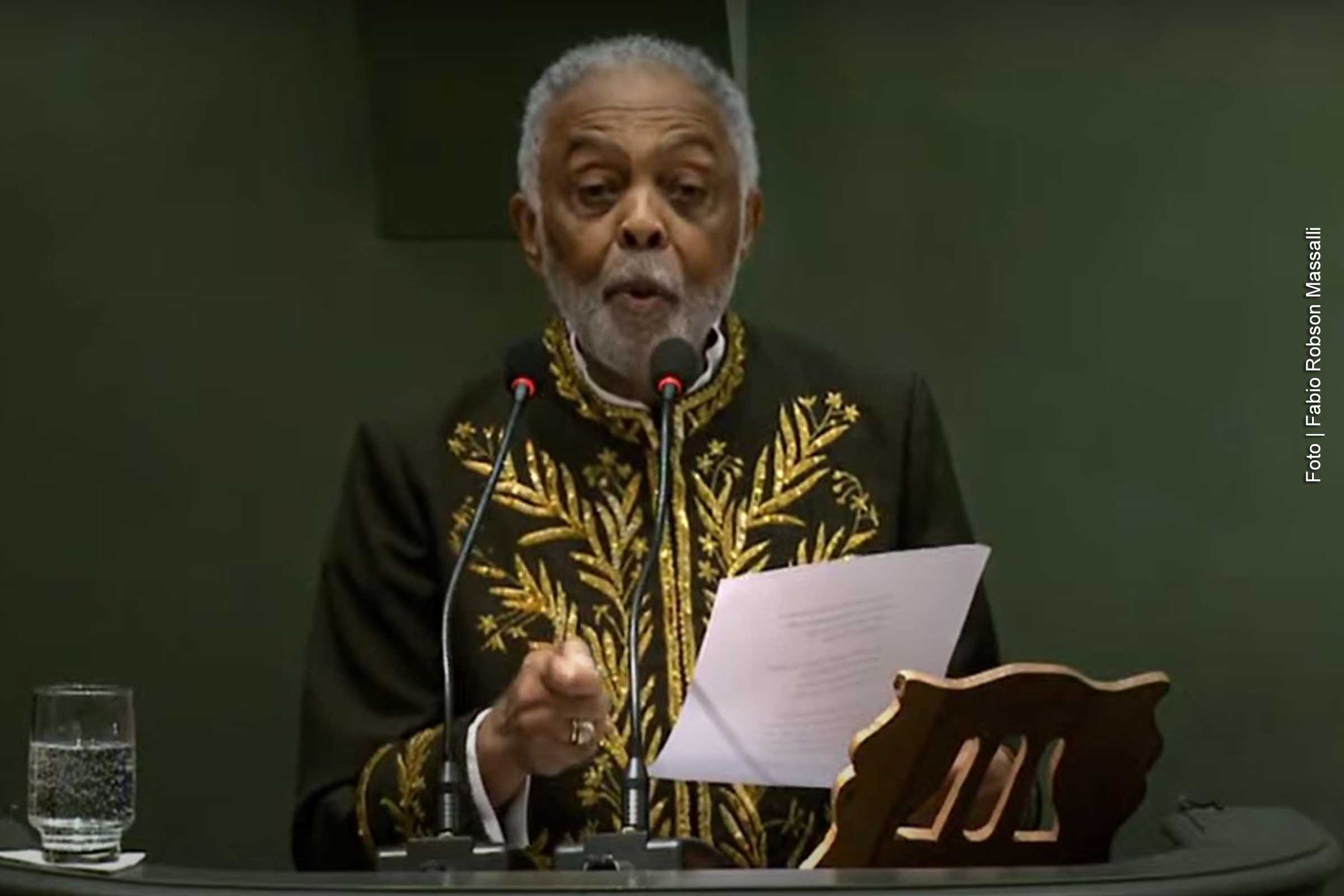 Gilberto Gil: a ABL representa a instância maior, que legitima e consagra, de forma perene, a atividade de um escritor ou criador de cultura em nosso país.