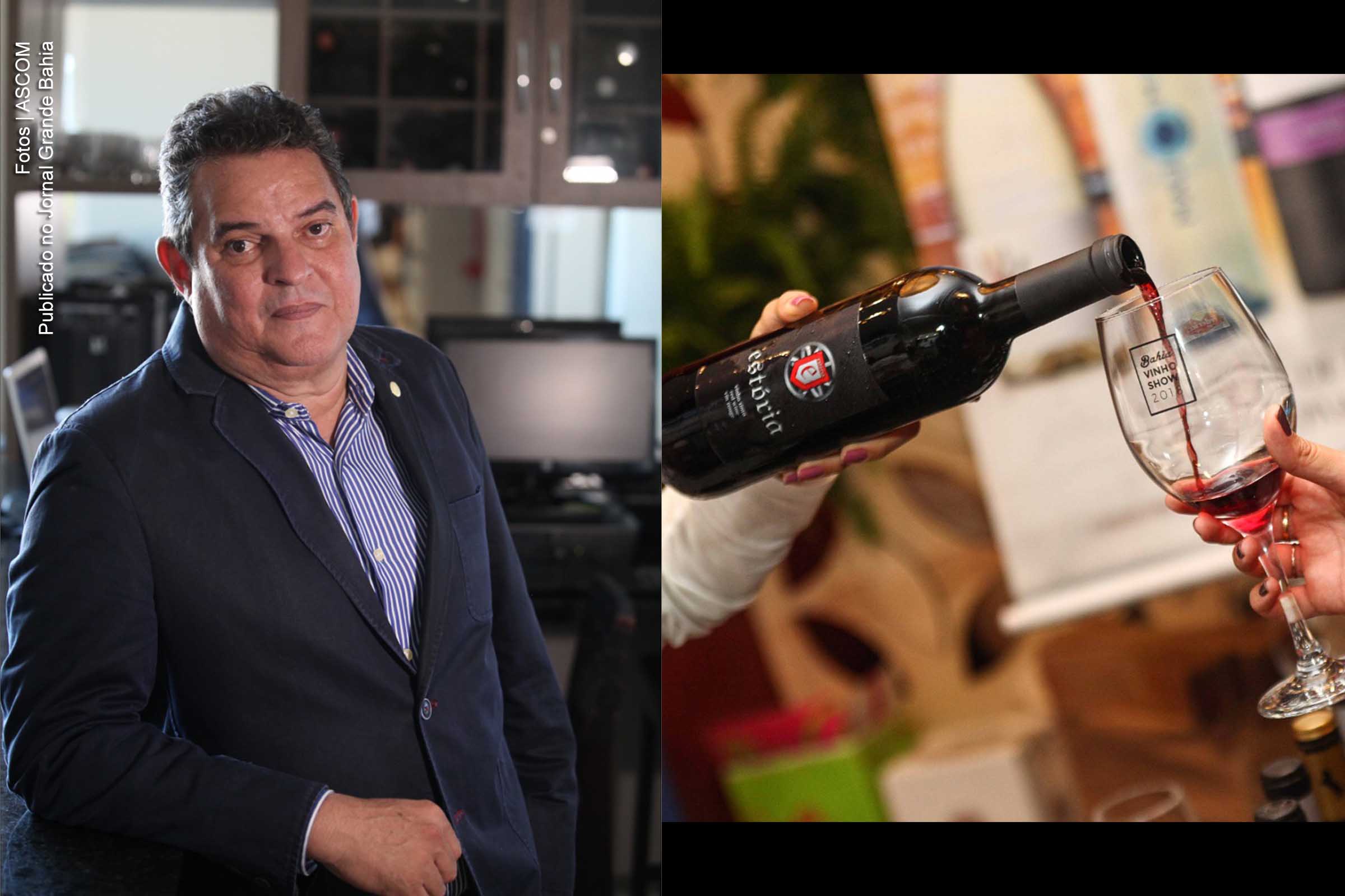 Sommelier Jaime de Oliveira palestra durante a 6ª edição do Bahia Vinho Show.
