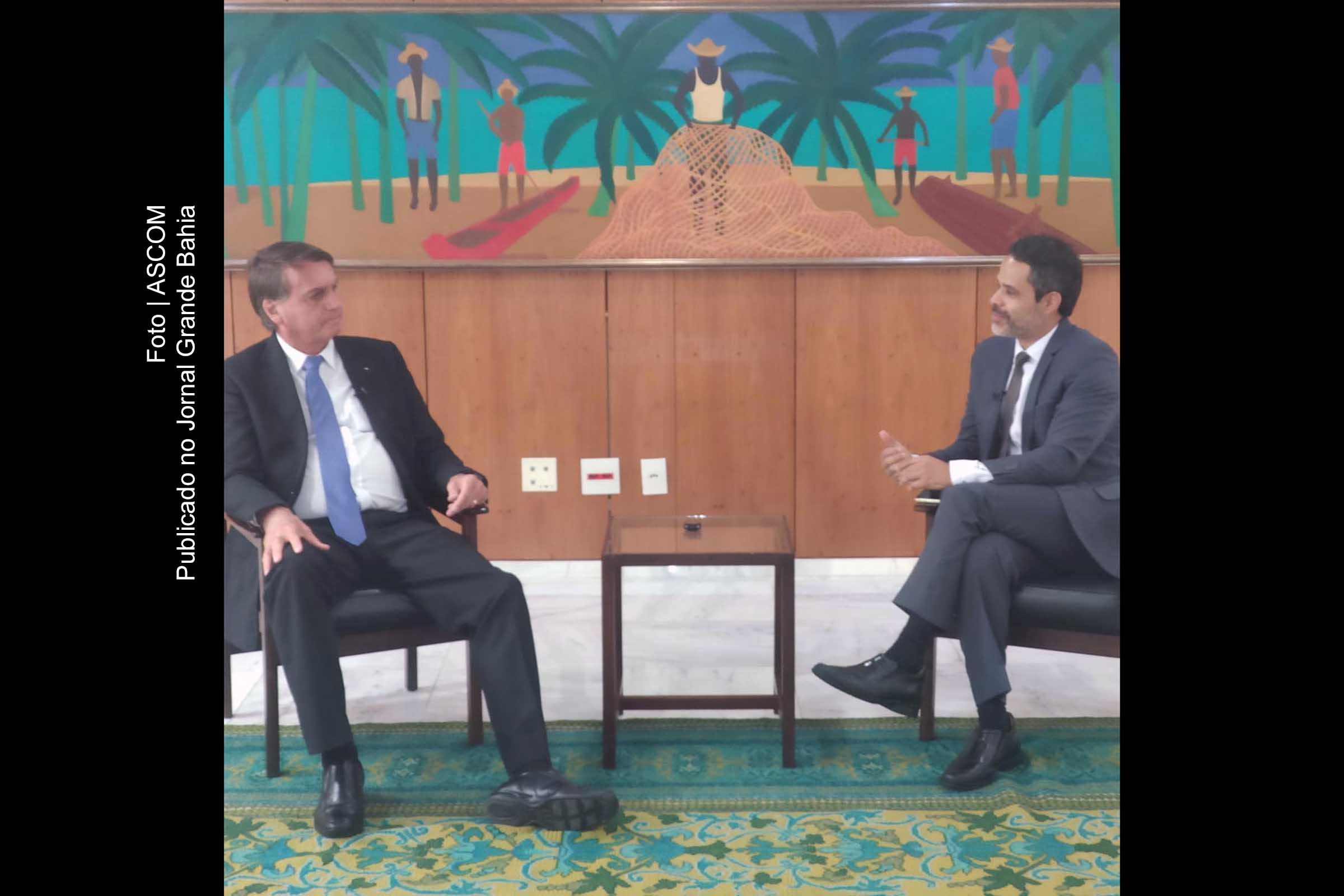 Em entrevista a Pablo Reis, o presidente Jair Bolsonaro (PL) contesta ex-governador João Doria (PSDB), critica ACM Neto (UB) e o STF, fala ainda da Amazônia, Lei Rouanet, preço do gás, Covid-19 e outros temas; trechos vão ser exibidos na programação da TV Aratu.Em entrevista a Pablo Reis, o presidente Jair Bolsonaro (PL) contesta ex-governador João Doria (PSDB), critica ACM Neto (UB) e o STF, fala ainda da Amazônia, Lei Rouanet, preço do gás, Covid-19 e outros temas; trechos vão ser exibidos na programação da TV Aratu.