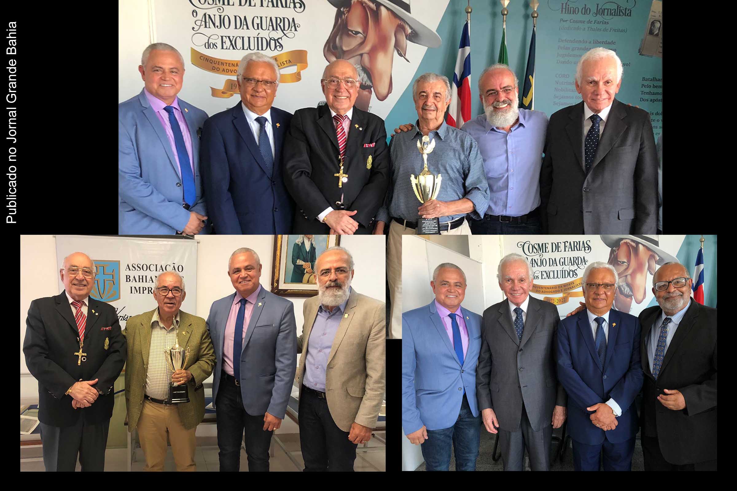 Seis profissionais decanos da imprensa foram homenageados pela ABI Bahia.
