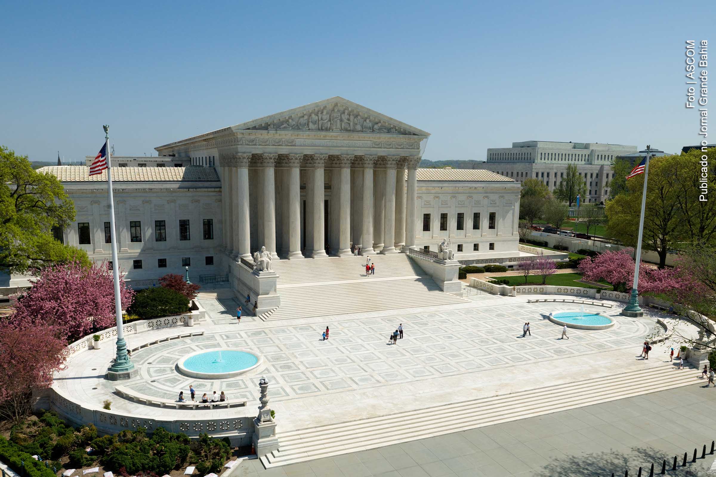 Vista da sede da Suprema Corte dos EUA em Washington, D.C.
