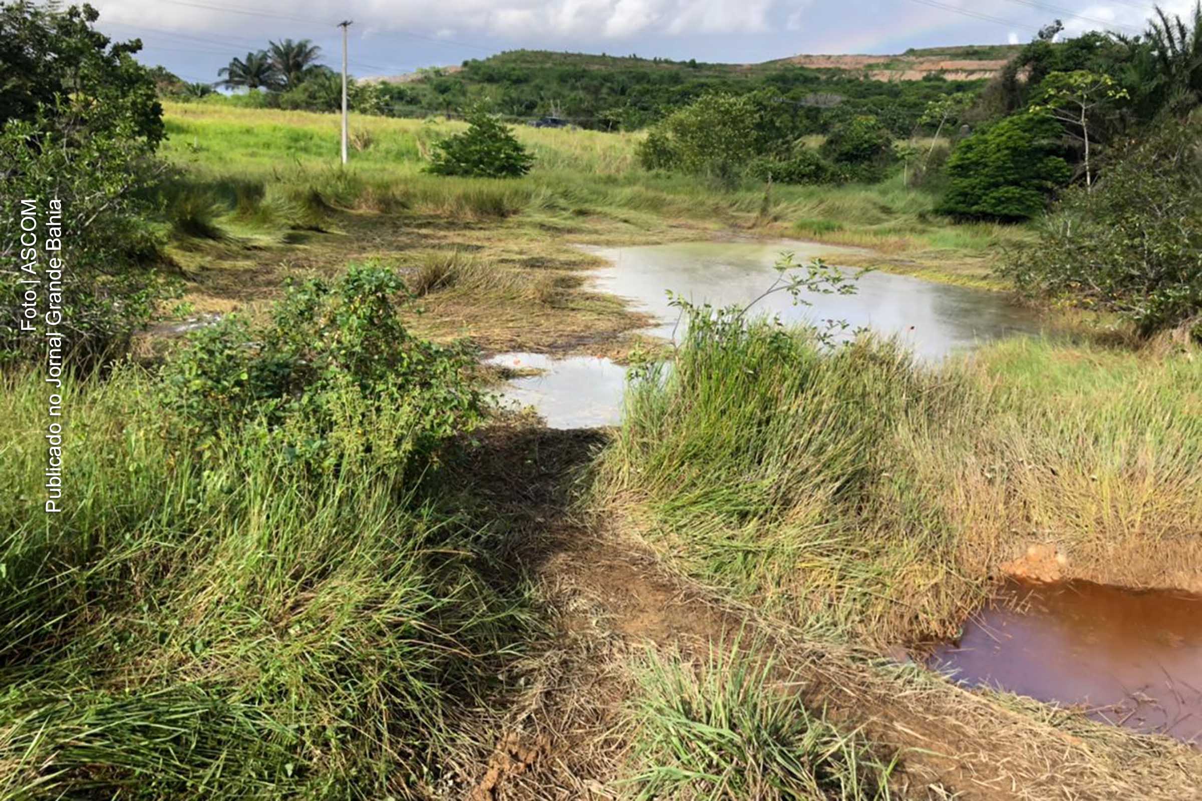 Denunciado vazamento de chorume no aterro sanitário da cidade de Camaçari, de responsabilidade da empresa Naturalle.