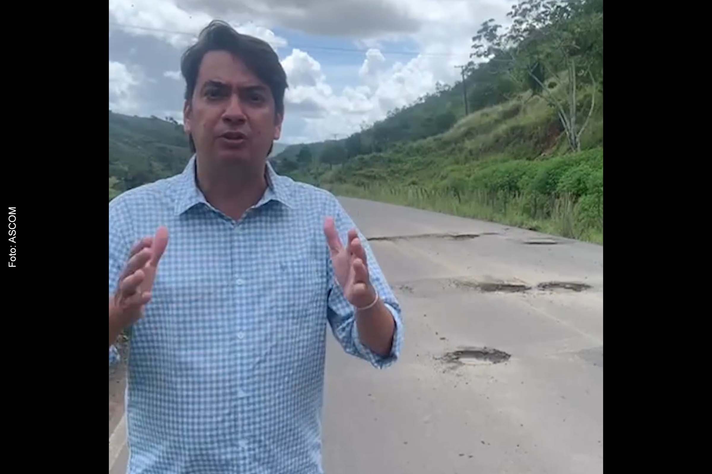 “Estrada de responsabilidade do Governo estadual está em péssimas condições", disse o deputado Pedro Tavares, ao passar pela BR-420.