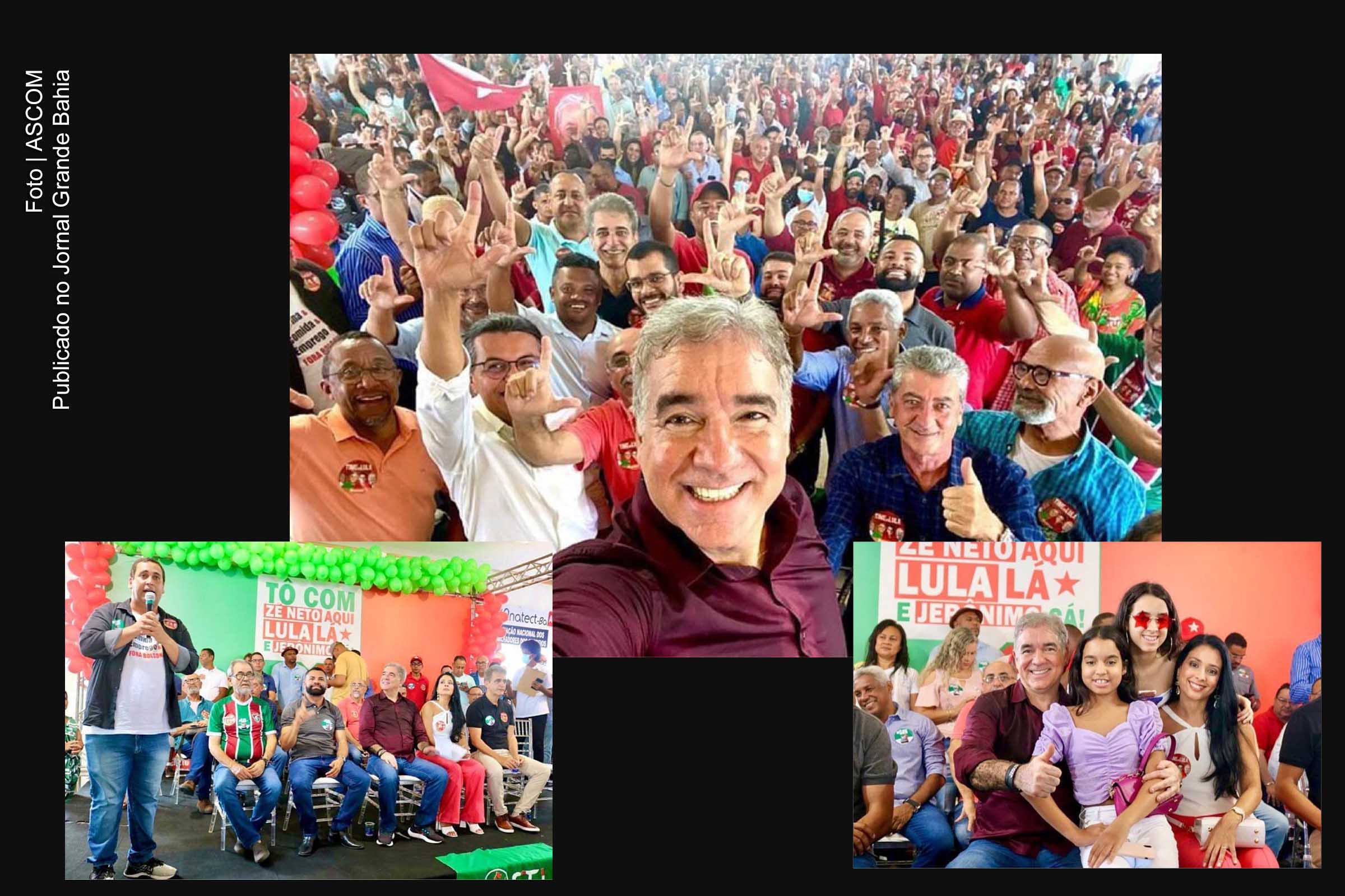 Deputado federal Zé Neto comemora êxito do lançamento da pré-candidatura à reeleição.