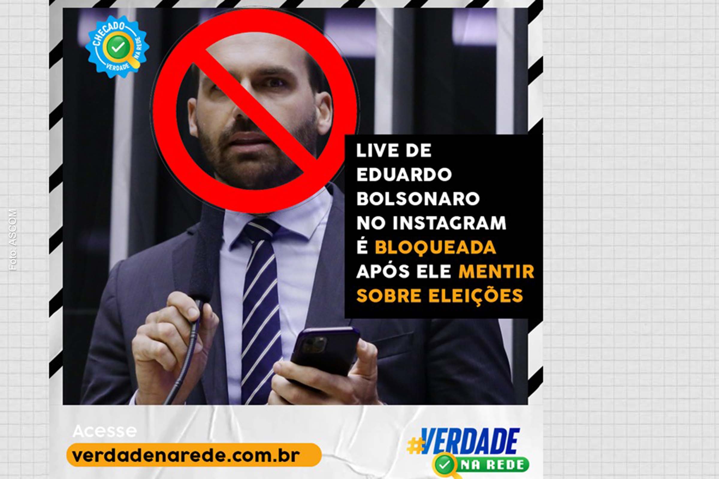 Não é de hoje que Eduardo Bolsonaro está na mira das autoridades por investir na indústria de mentiras.