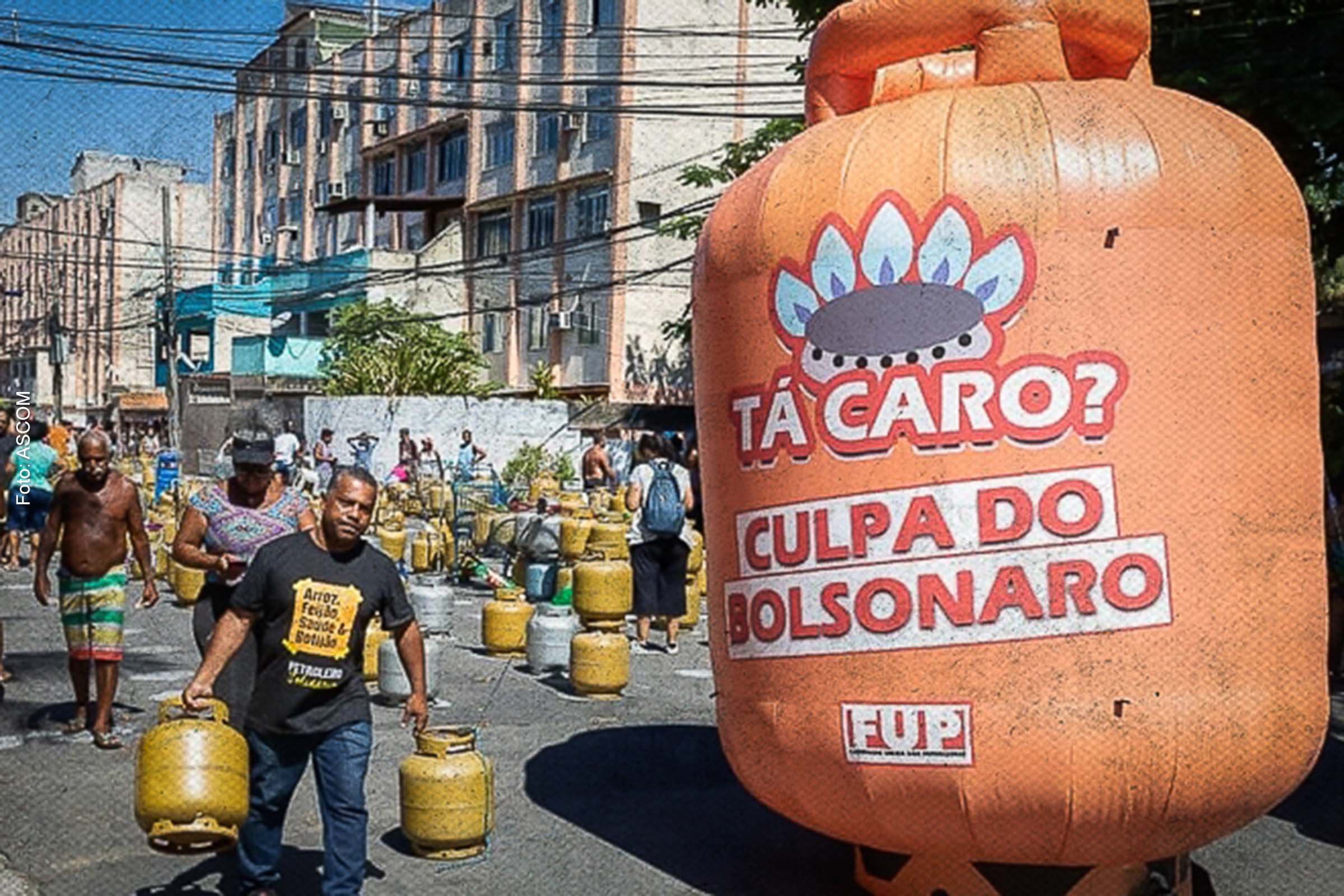 Com Bolsonaro e Guedes, o gás de cozinha já subiu 32,45% em 12 meses.
