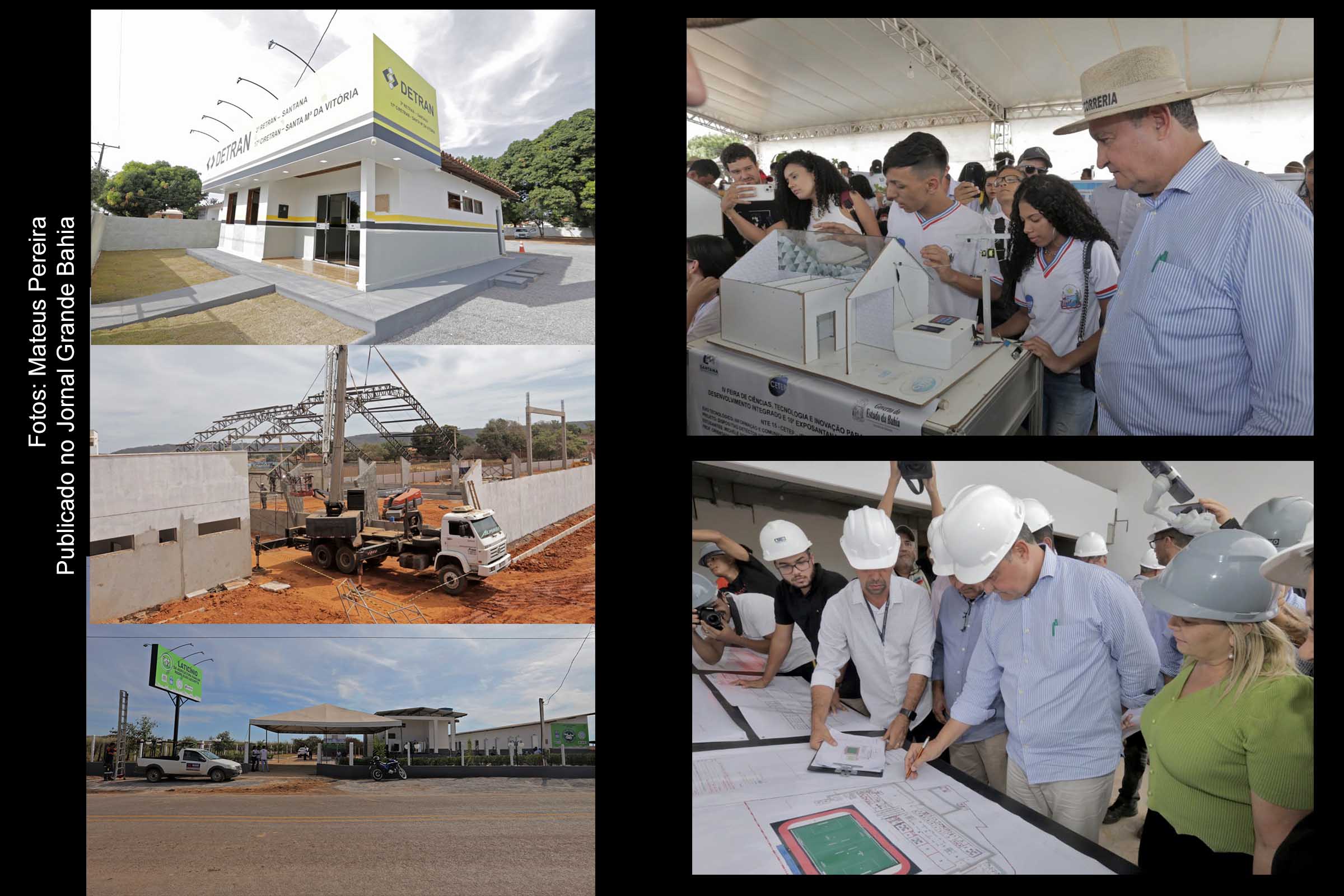 Governador Rui Costa entrega unidade de beneficiamento de leite e Detran em Santana