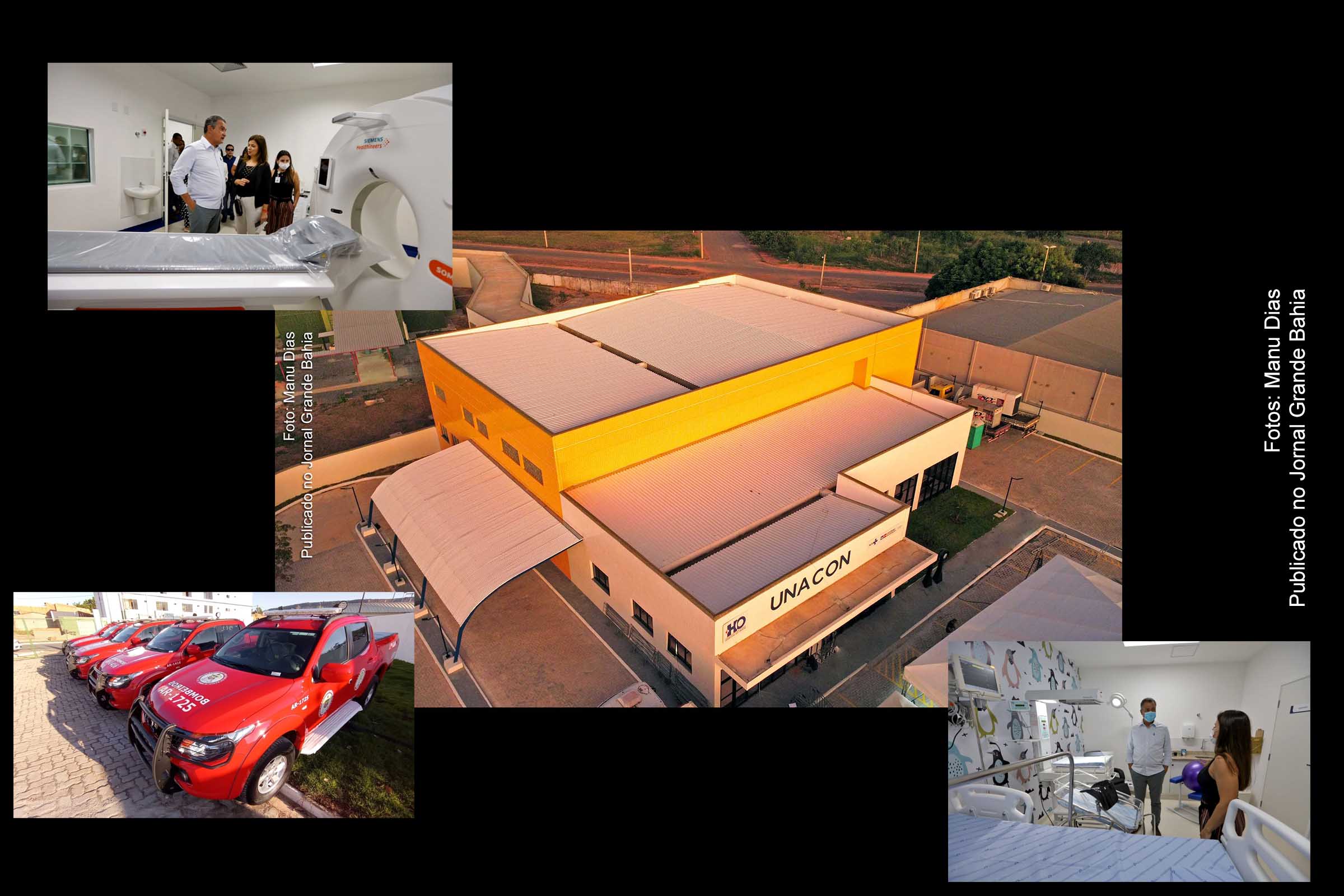 Governador Rui Costa inaugura Unidade de Alta Complexidade em Oncologia (Unacon) do Hospital do Oeste, novos leitos de UTI, UTI Neonatal, alojamentos na Casa da Gestante e entrega de viaturas do Corpo de Bombeiros Militares, além de assinar convênios, no município de Barreiras.