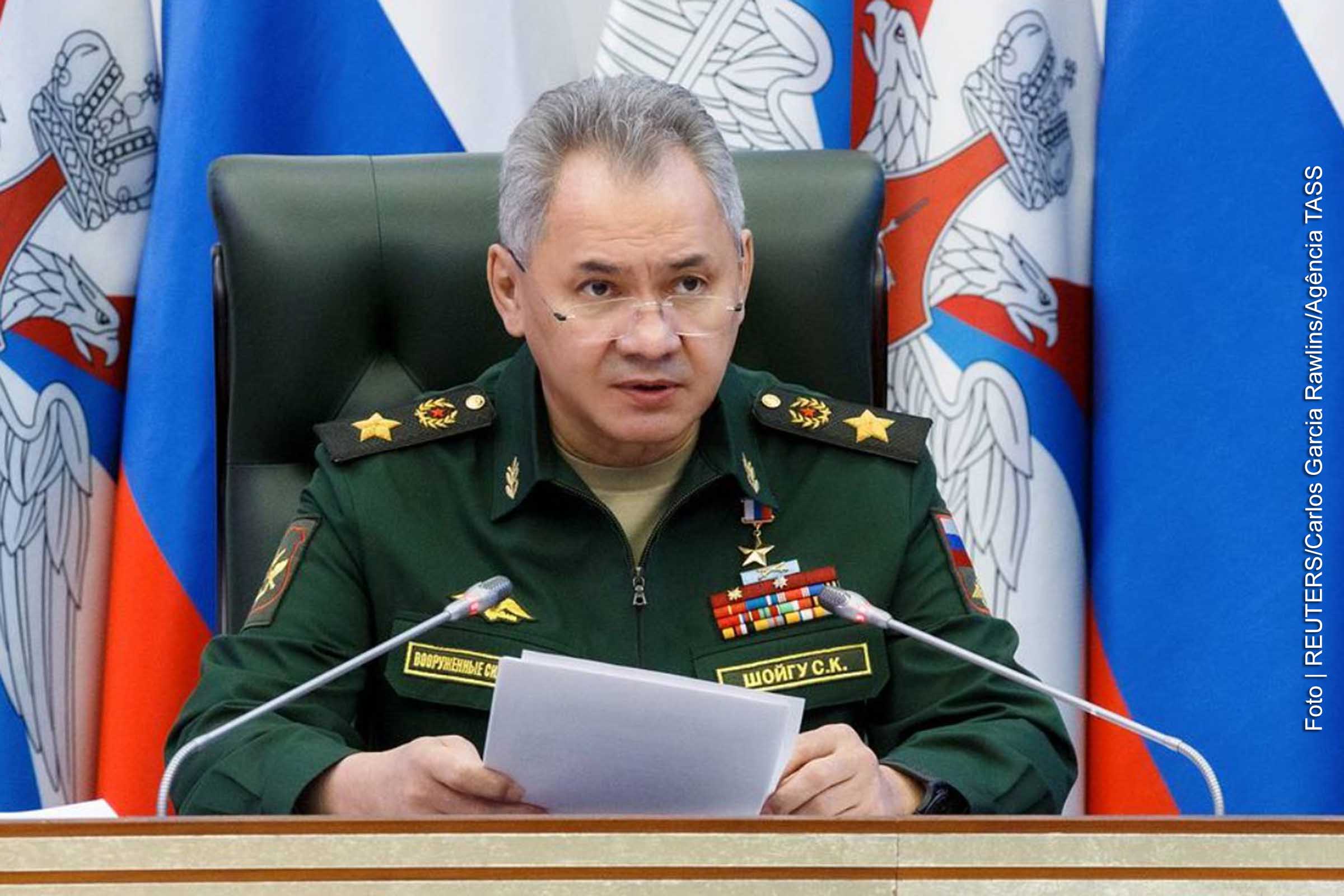 De acordo com ministro Sergey Shoigu, as contramedidas serão sincronizadas com o fornecimento de armas modernas e equipamentos militares às tropas.